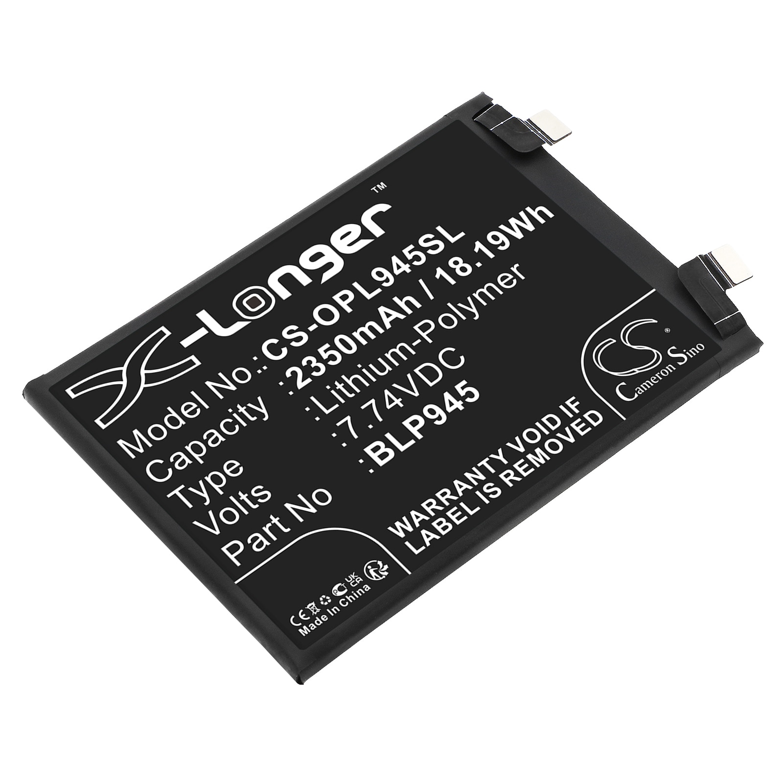 Batteri til SmartPhone, Mobil til Oneplus ACE Pro, Ace Pro 5G, PGP110 og andre.