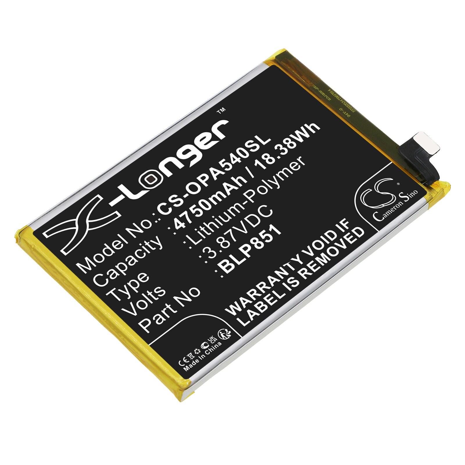 Batteri til SmartPhone, Mobil til OPPO A54 5G, CHP2195, A74 5G og andre.