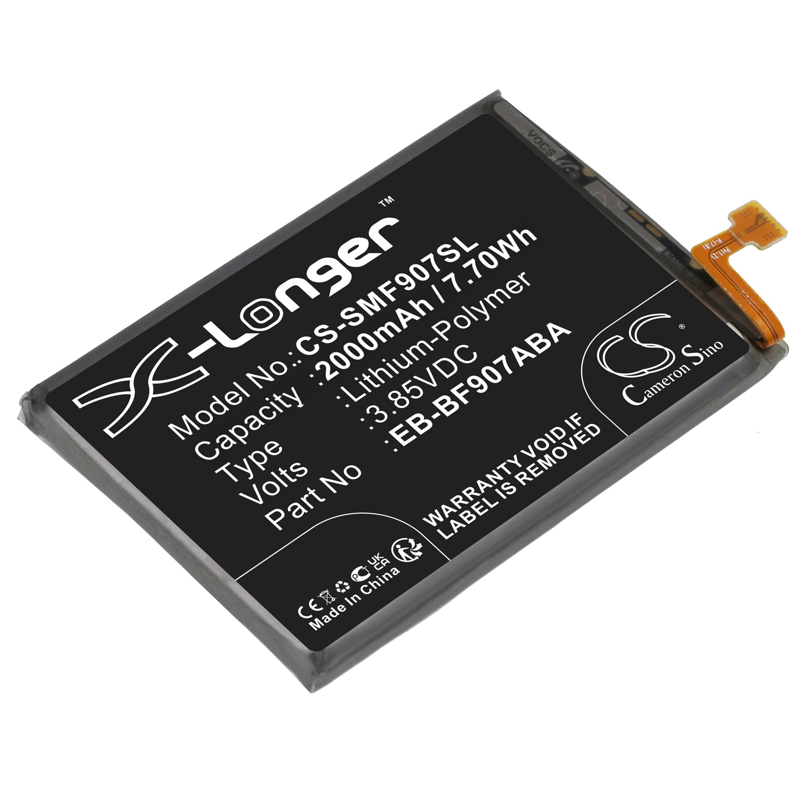 Batteri til SmartPhone, Mobil til Samsung Galaxy Fold 5G, SM-F907N, SM-F907B