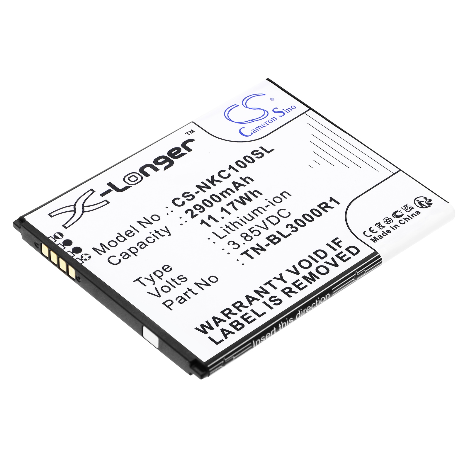 Batteri til SmartPhone, Mobil til Nokia N152DL, TA-1520, C100 etc.