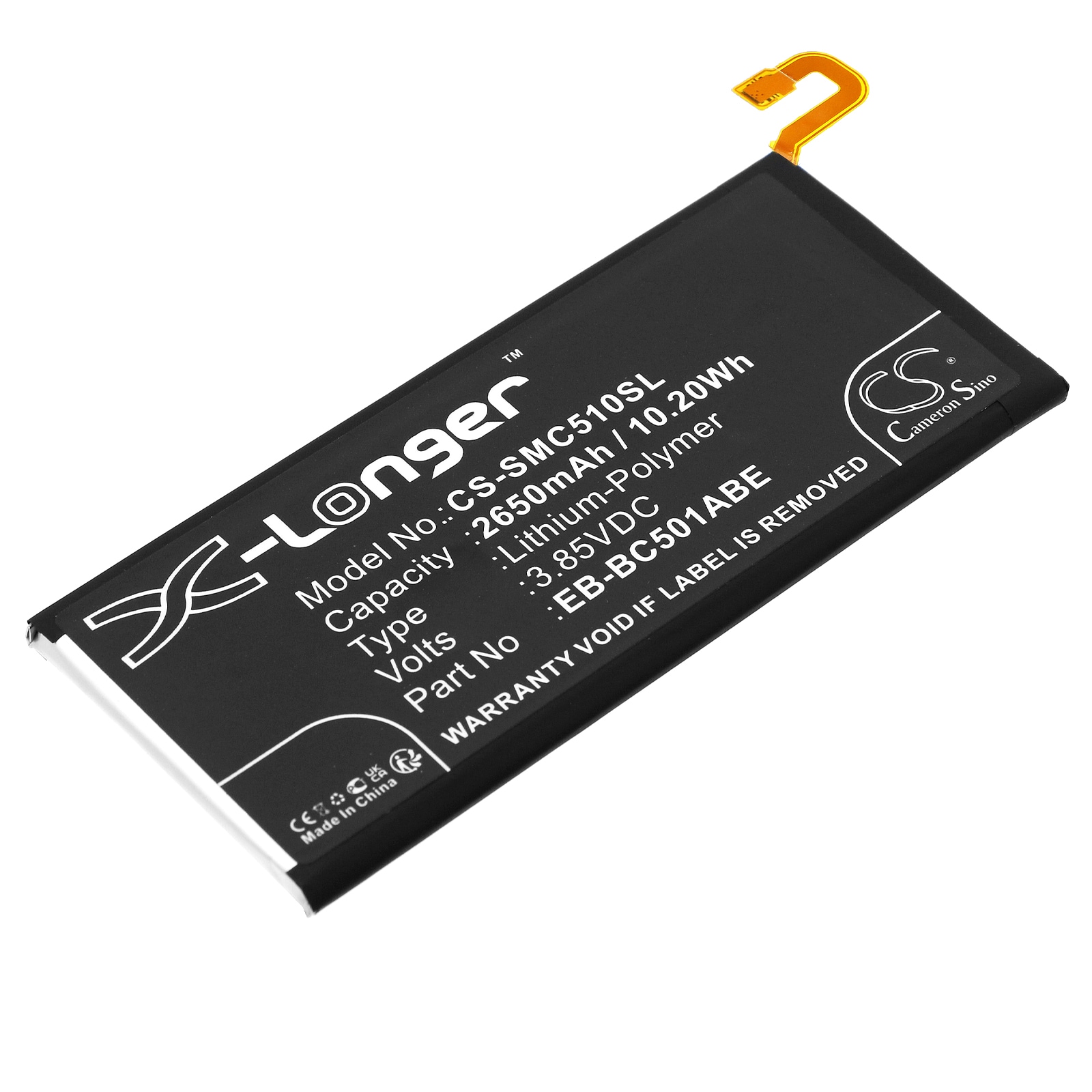 Batteri til SmartPhone, Mobil til Samsung Galaxy C5 Pro, Galaxy C5 Pro Duos, GT-C501 og andre.