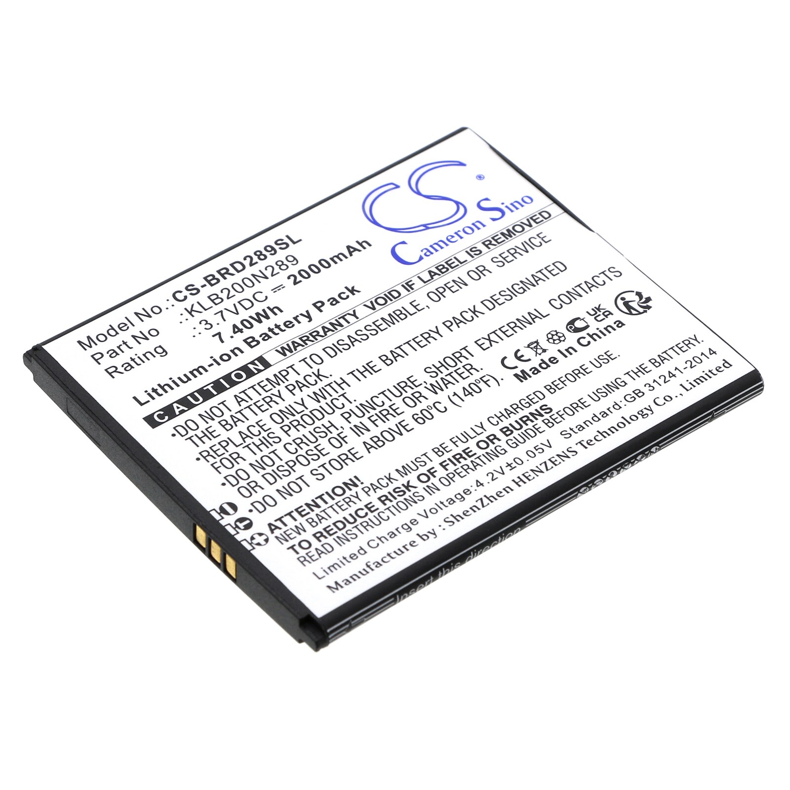 Batteri til SmartPhone, Mobil til Brondi Centurion 1