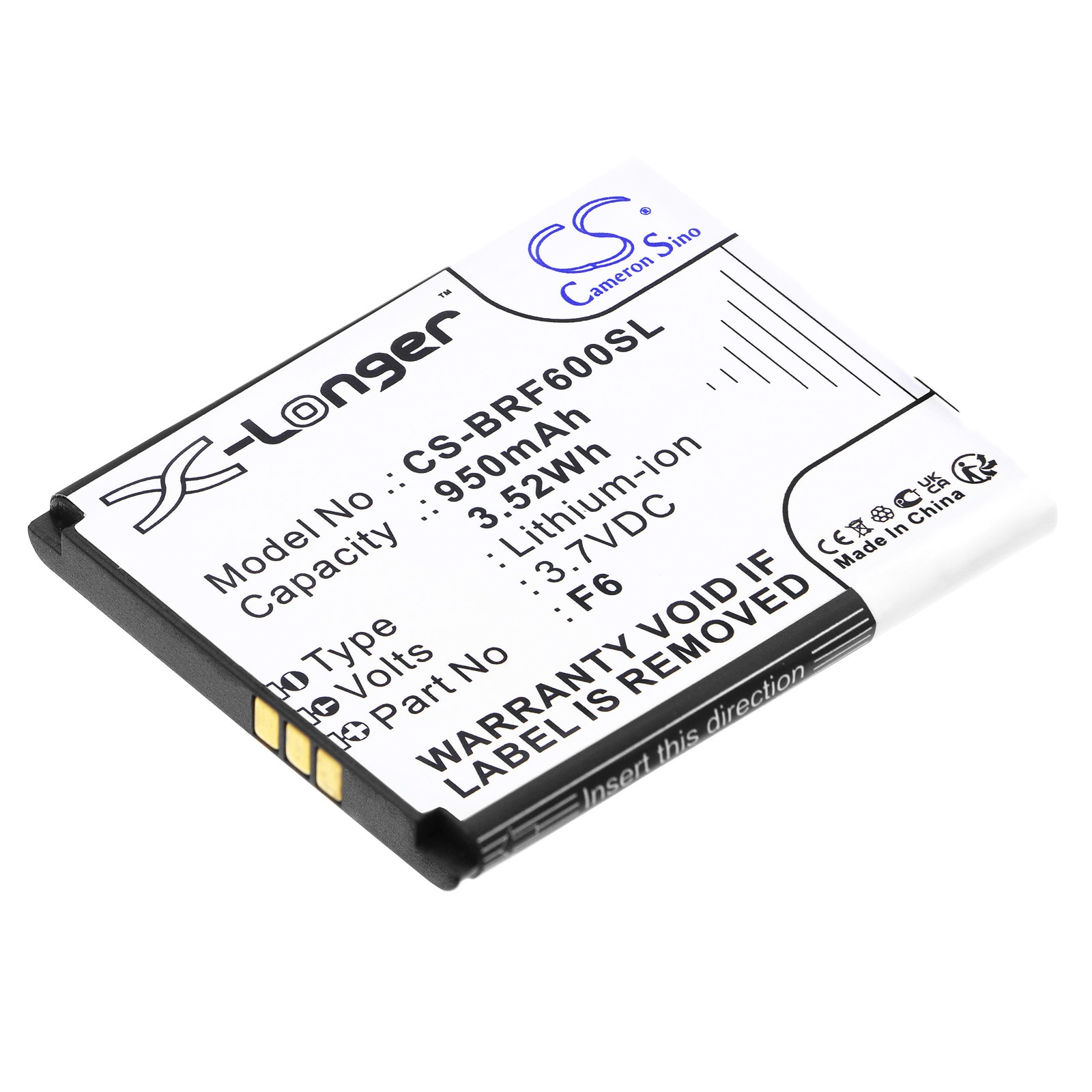 Batteri til SmartPhone, mobil til Brondi Amico Mio + C, Amico Special e, Amico Supe og andre.
