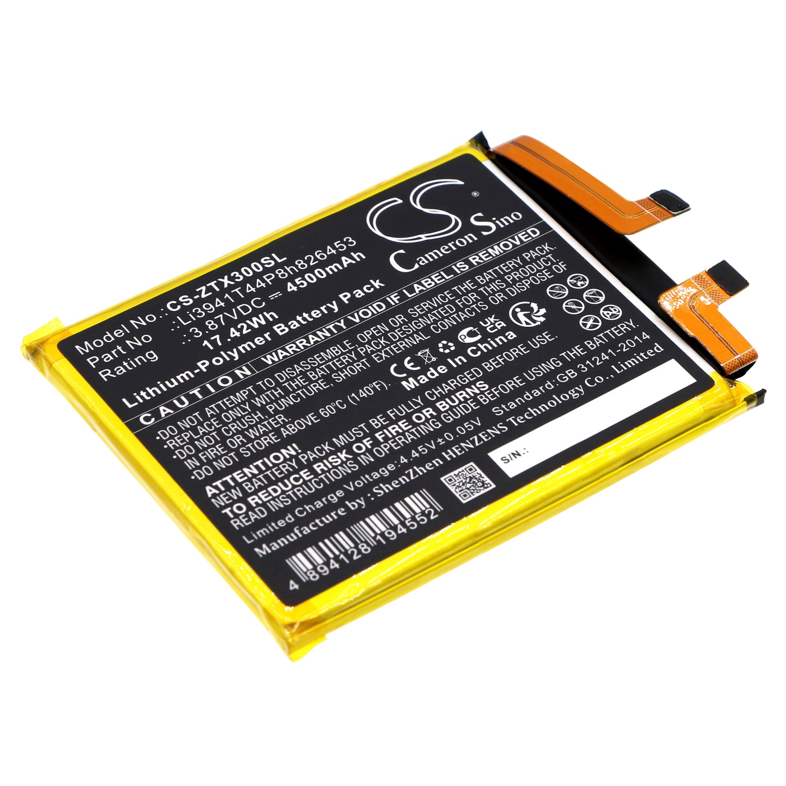 Batteri til SmartPhone, Mobil til ZTE Axon 30 Ultra 5G, Axon 30 Pro+ og andre.