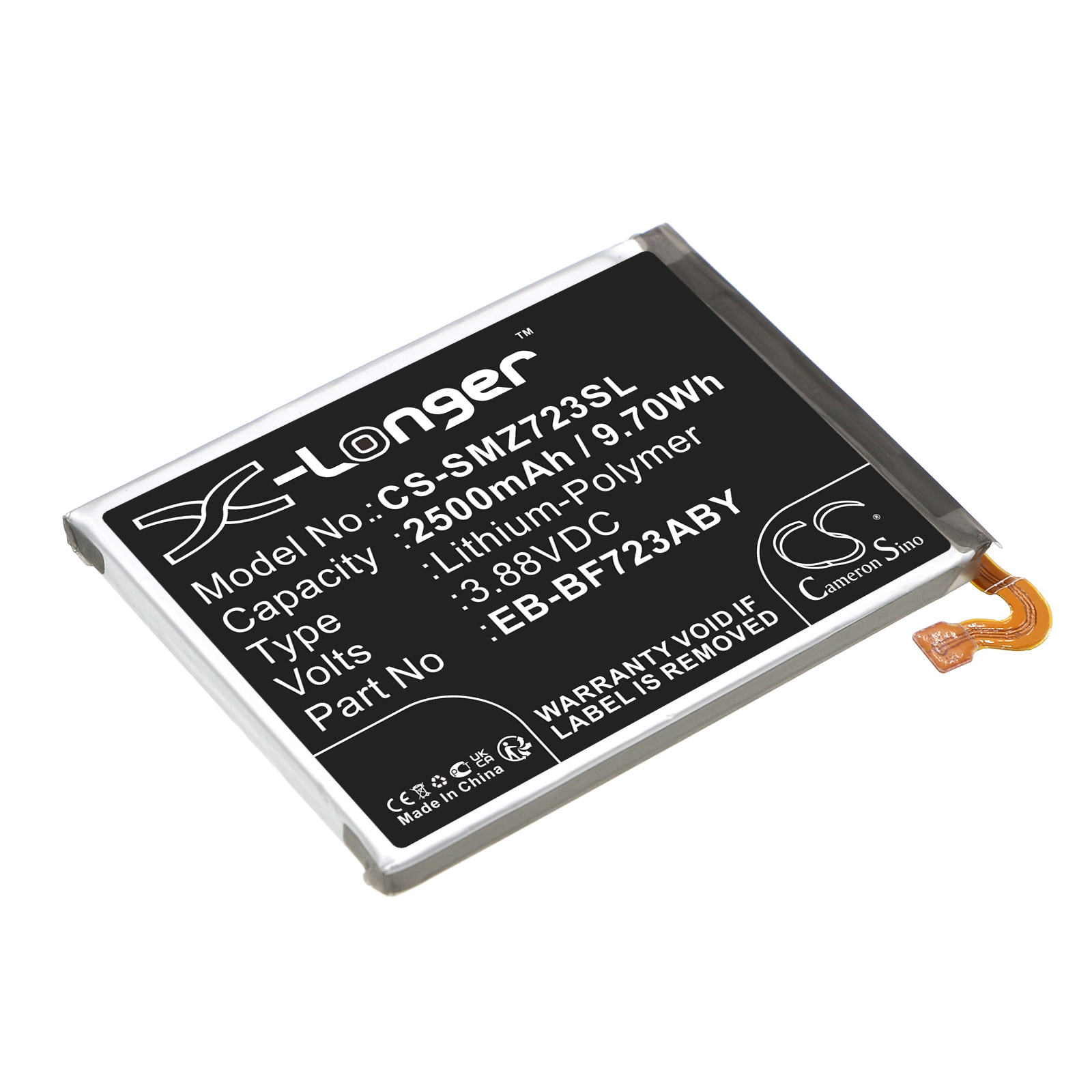 Batteri til SmartPhone, Mobil til Samsung Galaxy Z Flip 4, SM-F721U, SM-F721U1 og andre.
