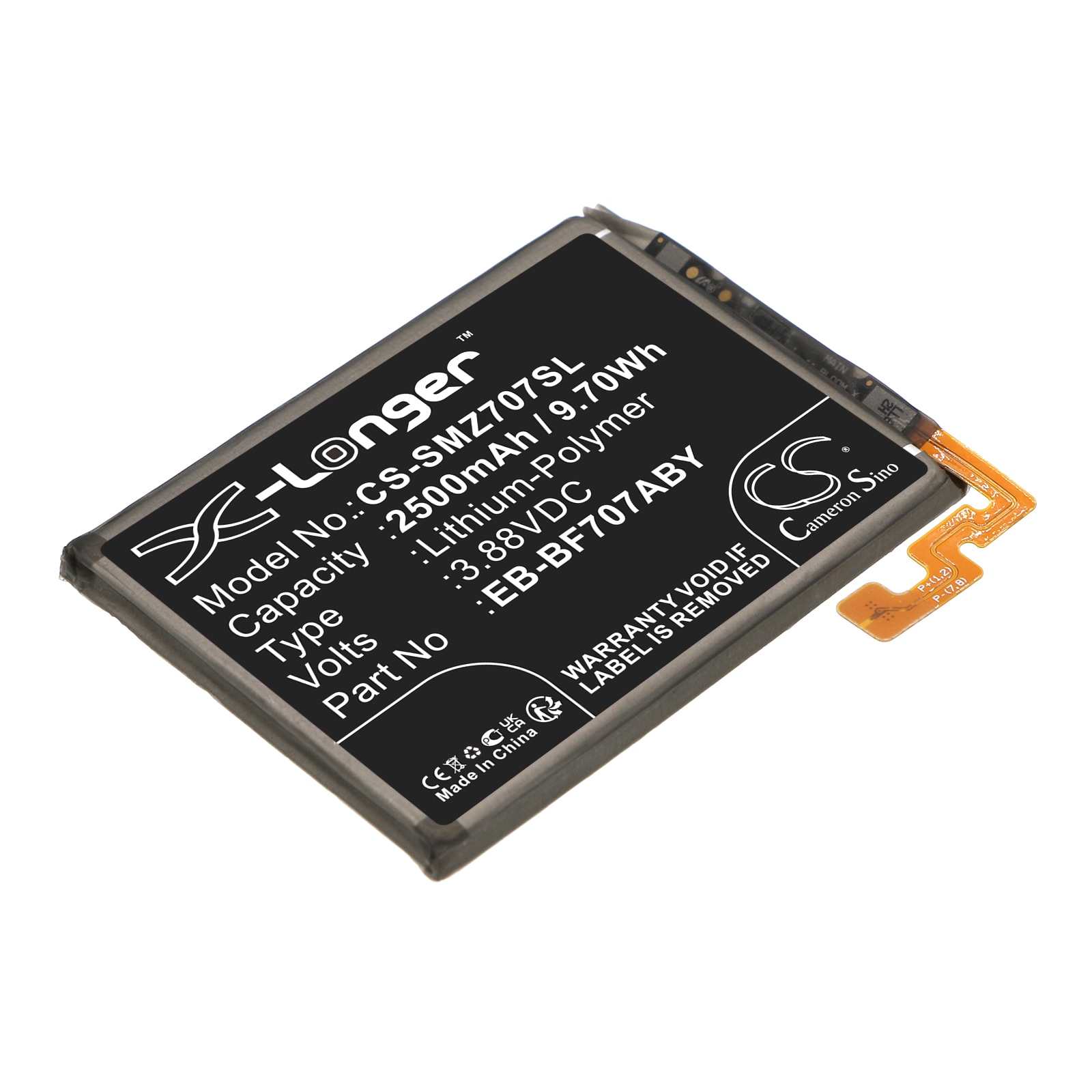 Batteri til SmartPhone, Mobil til Samsung Galaxy Z Flip 5G, SM-F707U1, SM-F707W og andre.