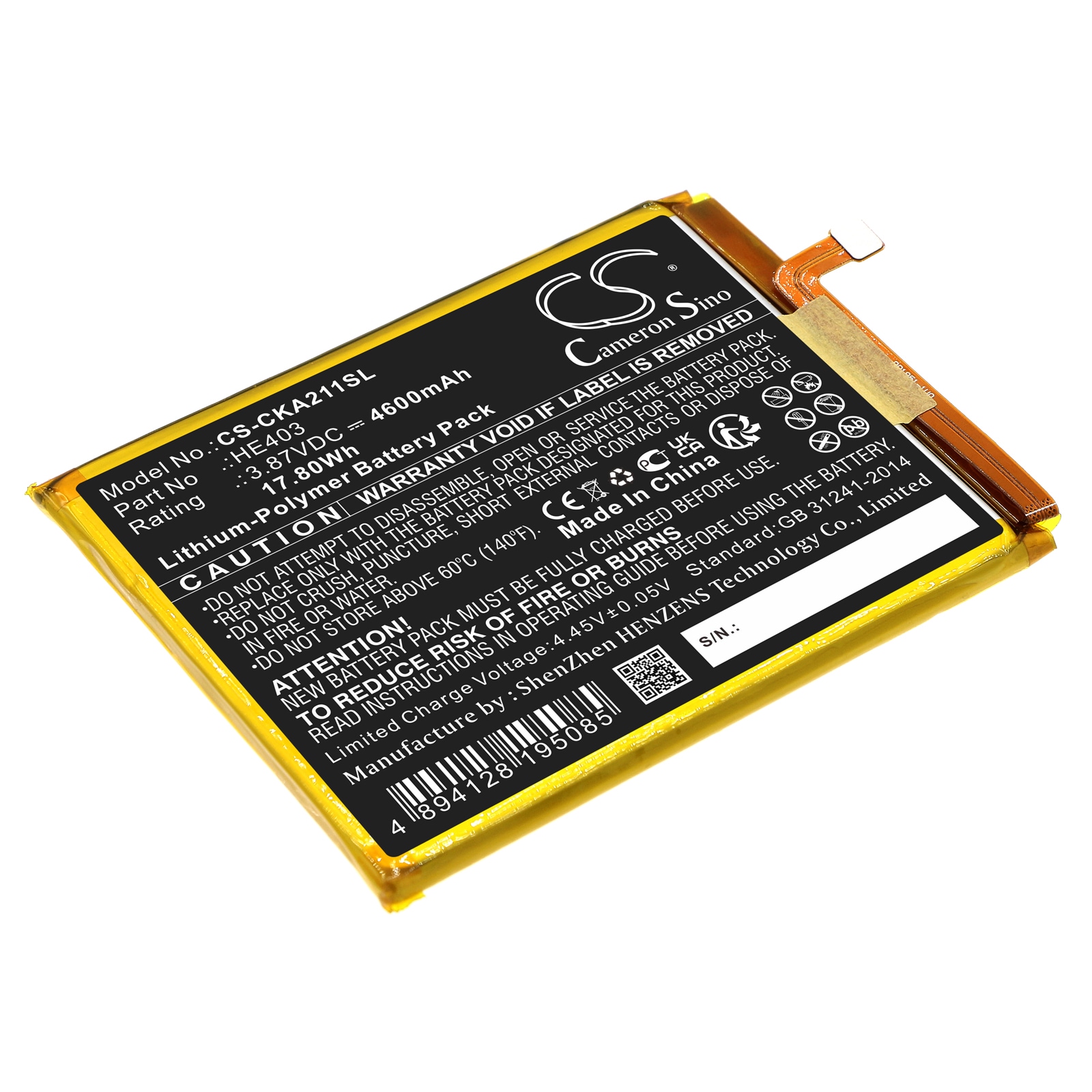 Batteri til SmartPhone, mobil til Cricket Dream 5G, EC211001