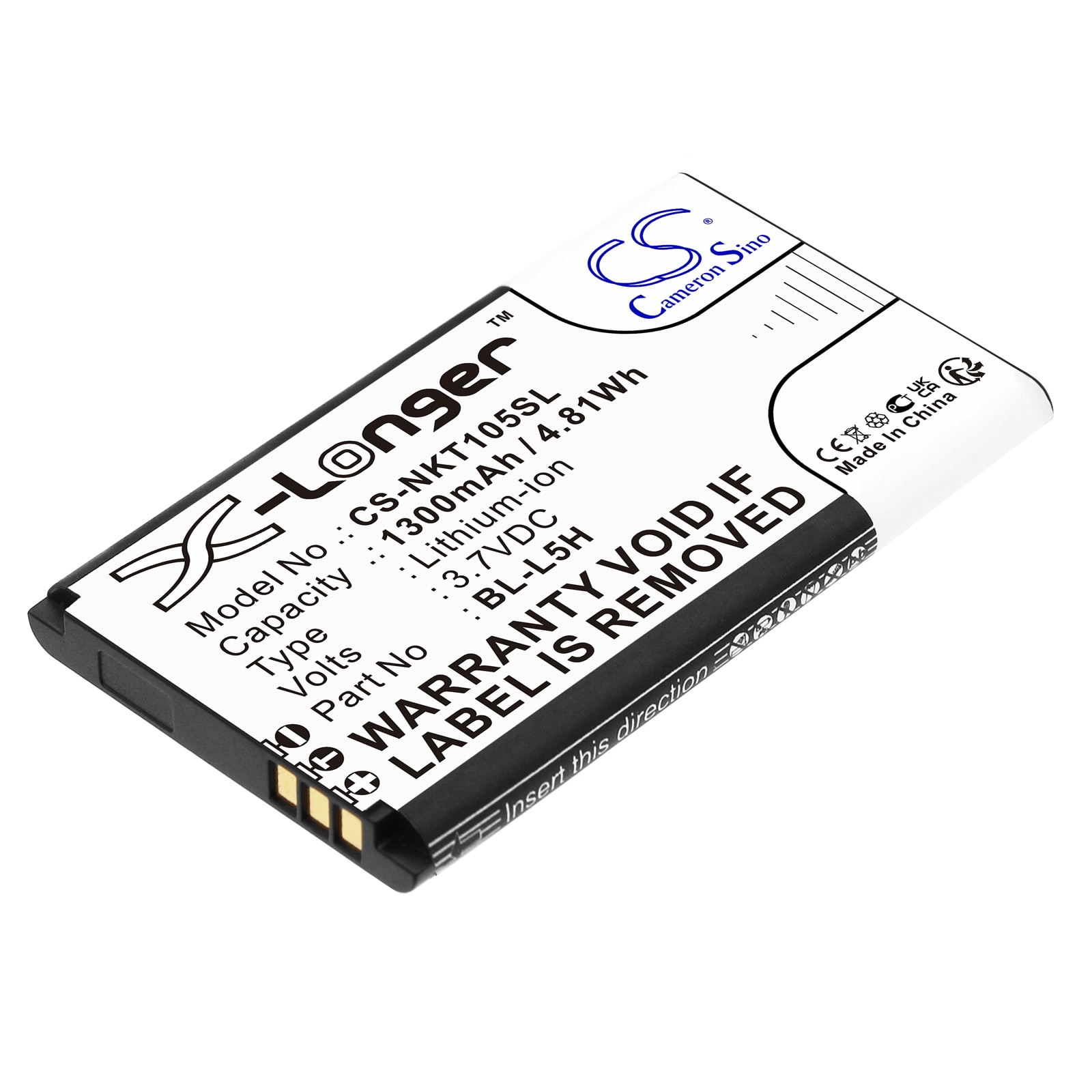 Batteri til SmartPhone, Mobil til Nokia 105 2023, 105 4G, TA1385-DS og andre.