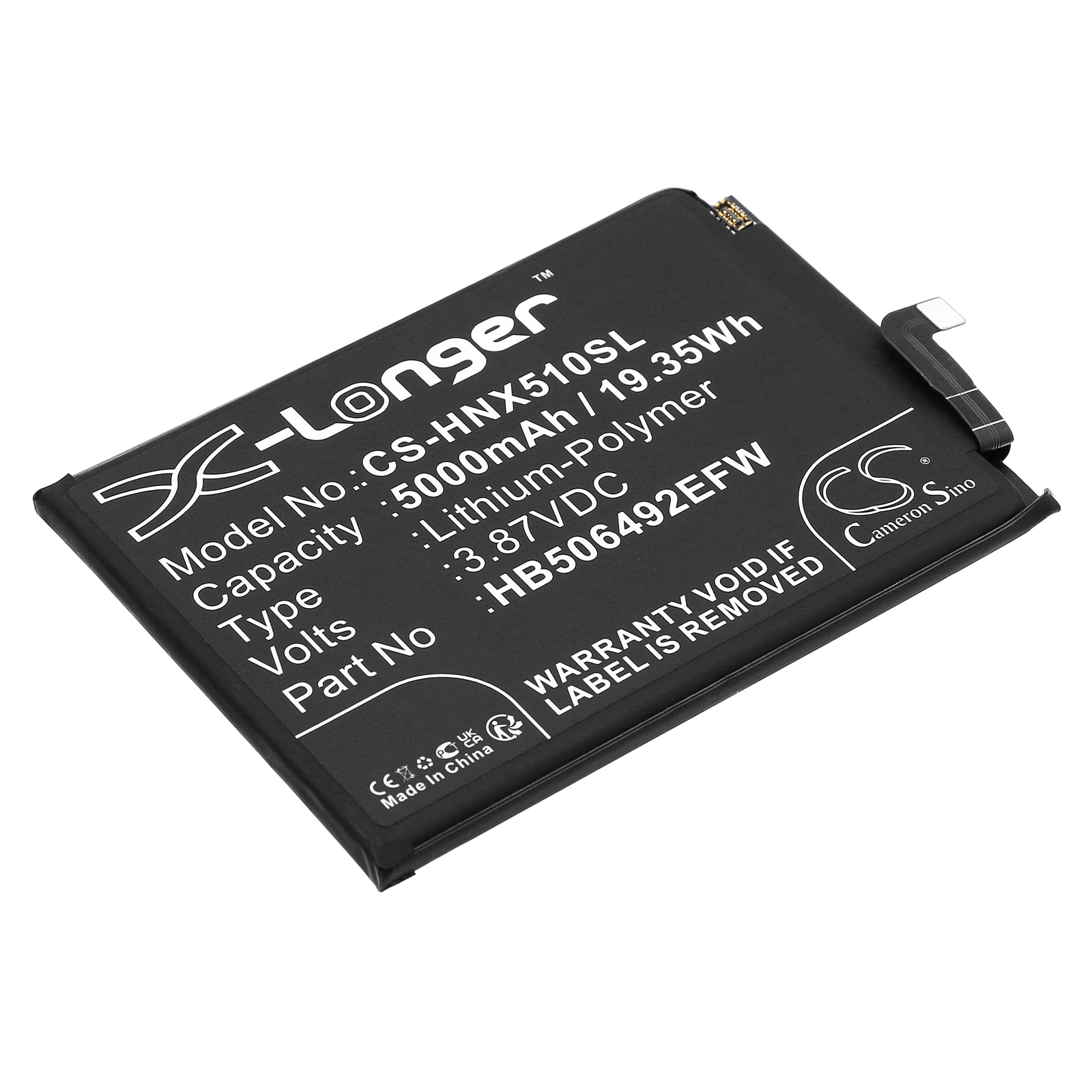 Batteri til SmartPhone, mobil til Honor Magic 5 Lite, RMO-NX3, X9a 5G og andre.