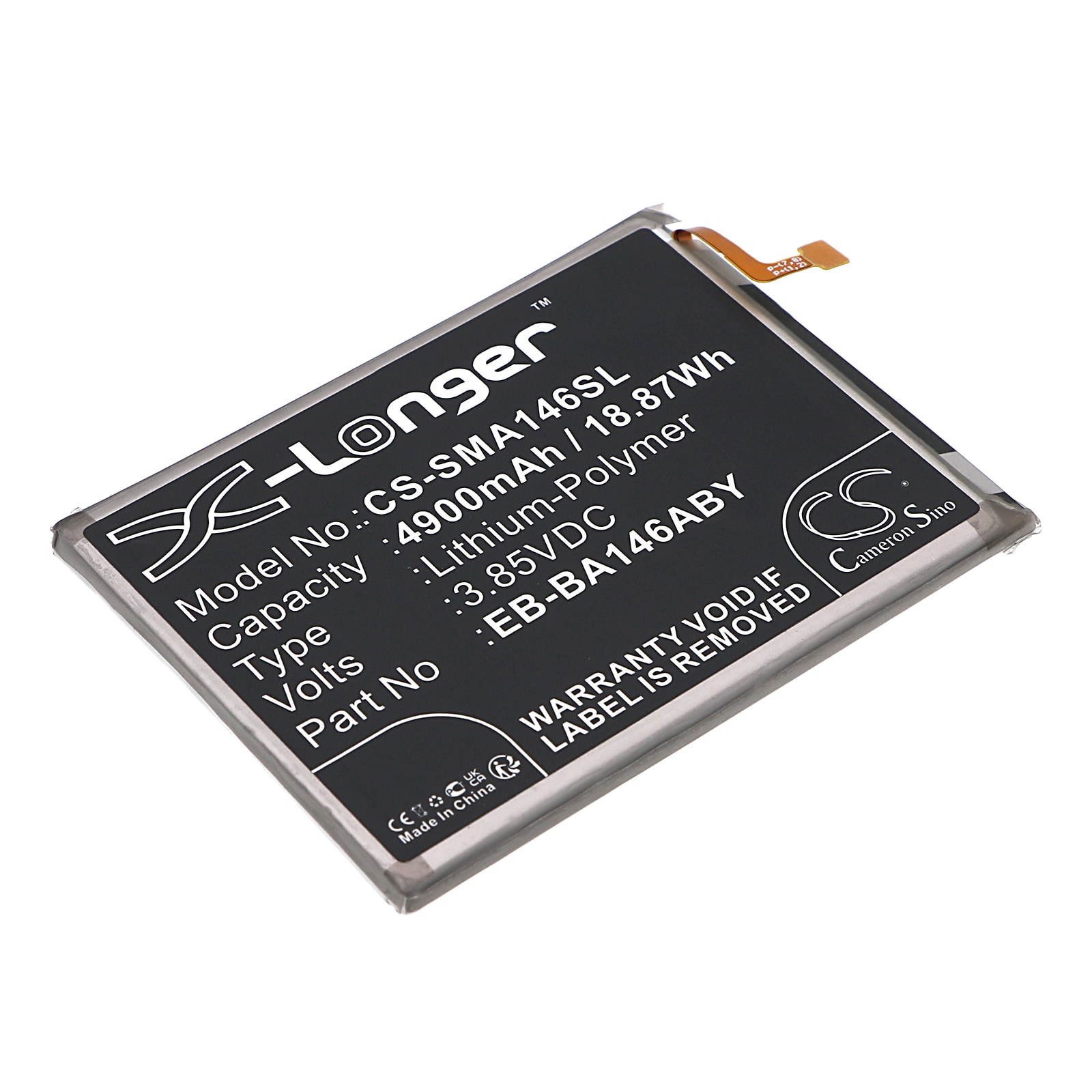Batteri til SmartPhone, Mobil til Samsung Galaxy A14 5G, SM-A146M og andre.