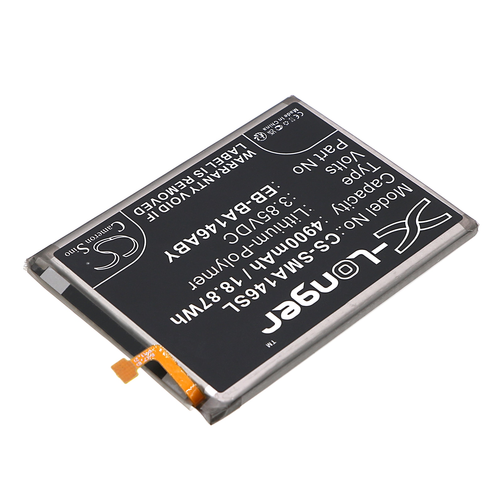 Batteri til SmartPhone, Mobil til Samsung Galaxy A14 5G, SM-A146M og andre.