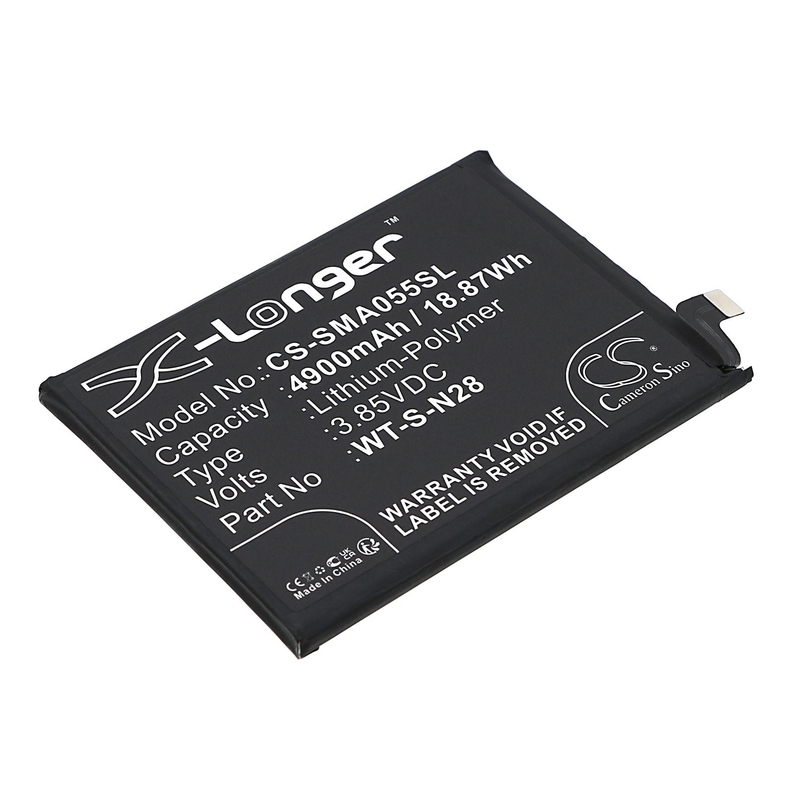 Batteri til SmartPhone, Mobil til Samsung Galaxy A05 2023, SM-A055M/DS, SM-A055F/DS og andre.