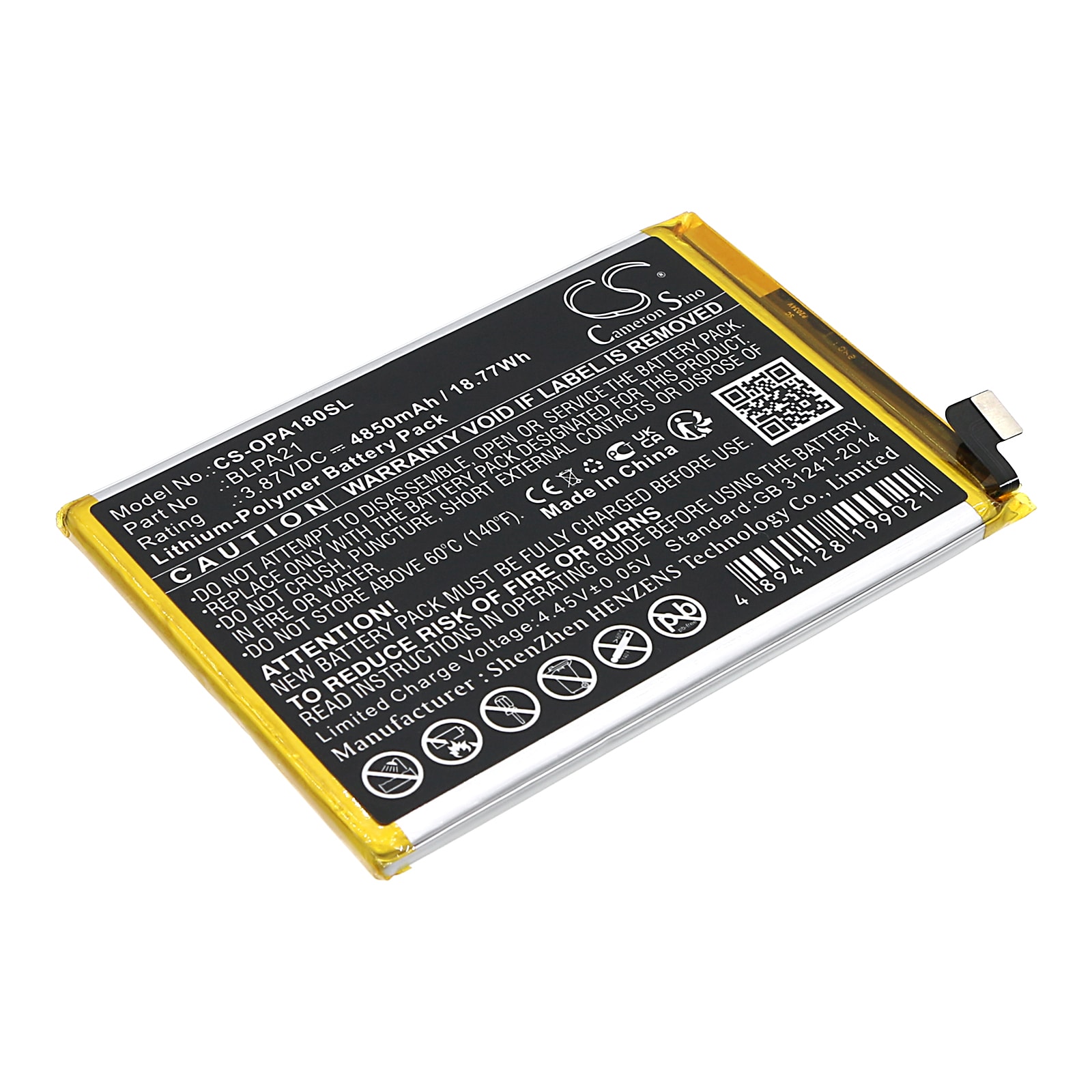 Batteri til SmartPhone, Mobil til OPPO A18, CPH2591