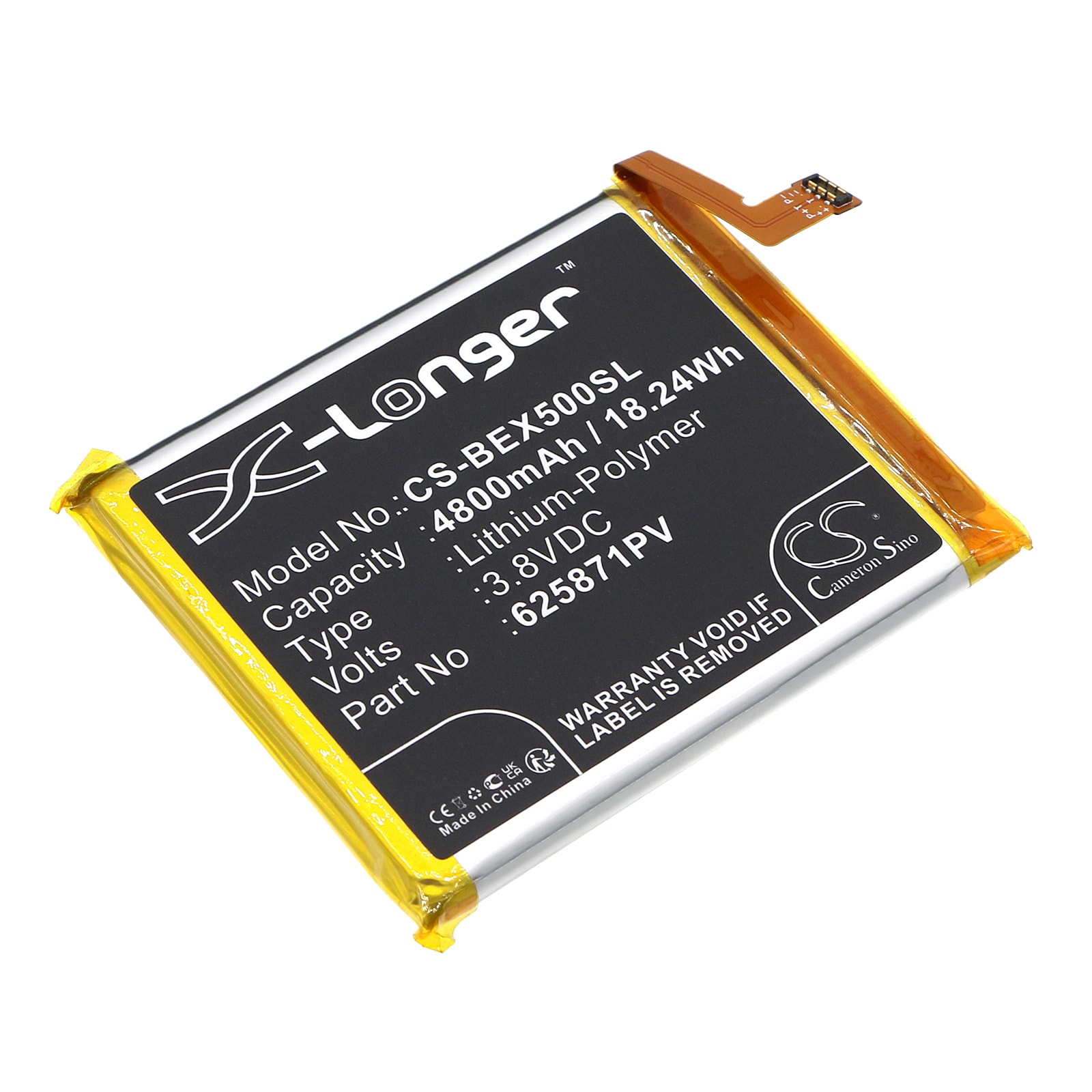 Batteri til SmartPhone, Mobil til Bea-phone X5, X5_EU001BO, X5 Premium