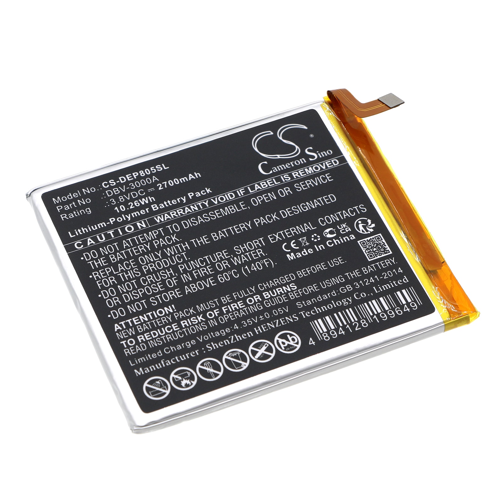 Batteri til SmartPhone, Mobil til Doro 8050, DBS-0230
