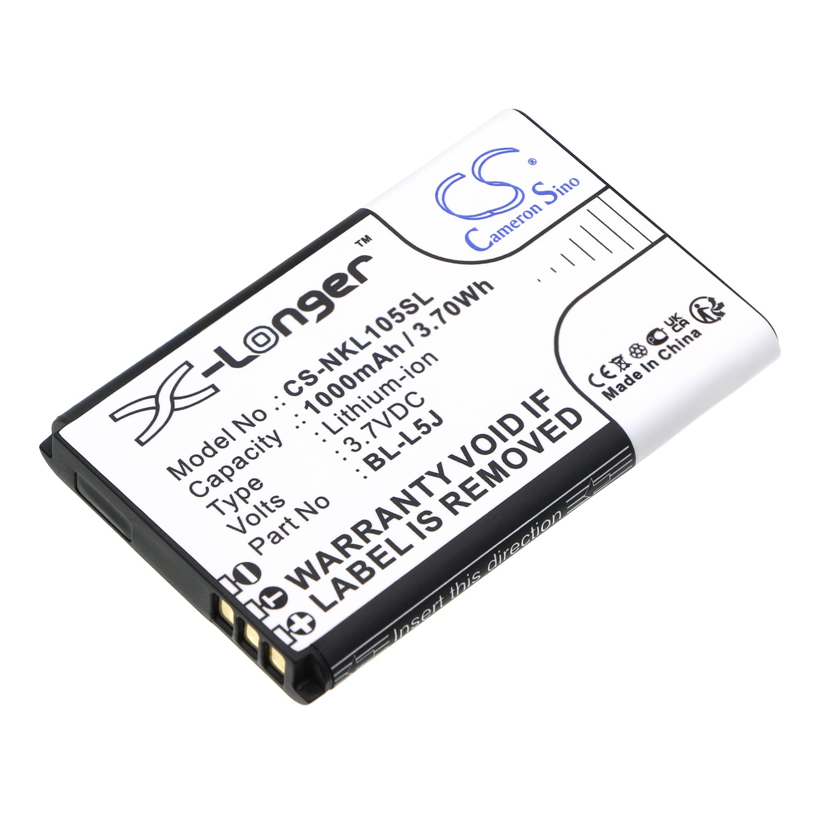 Batteri til SmartPhone, mobil til Nokia 105 2023