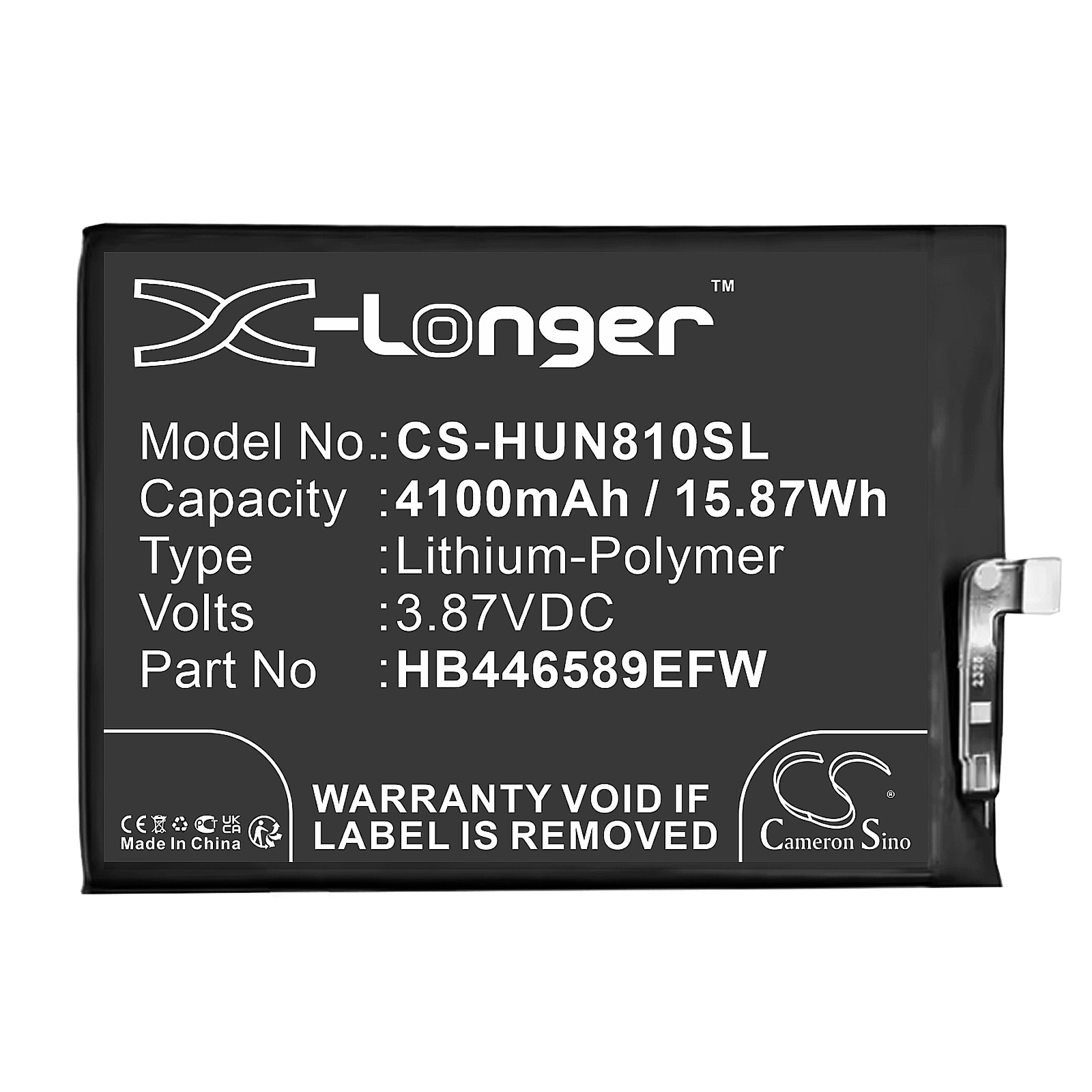 Batteri til SmartPhone, Mobil til Huawei Nova 8 SE, NZONE S7 Pro, SP200 og andre.