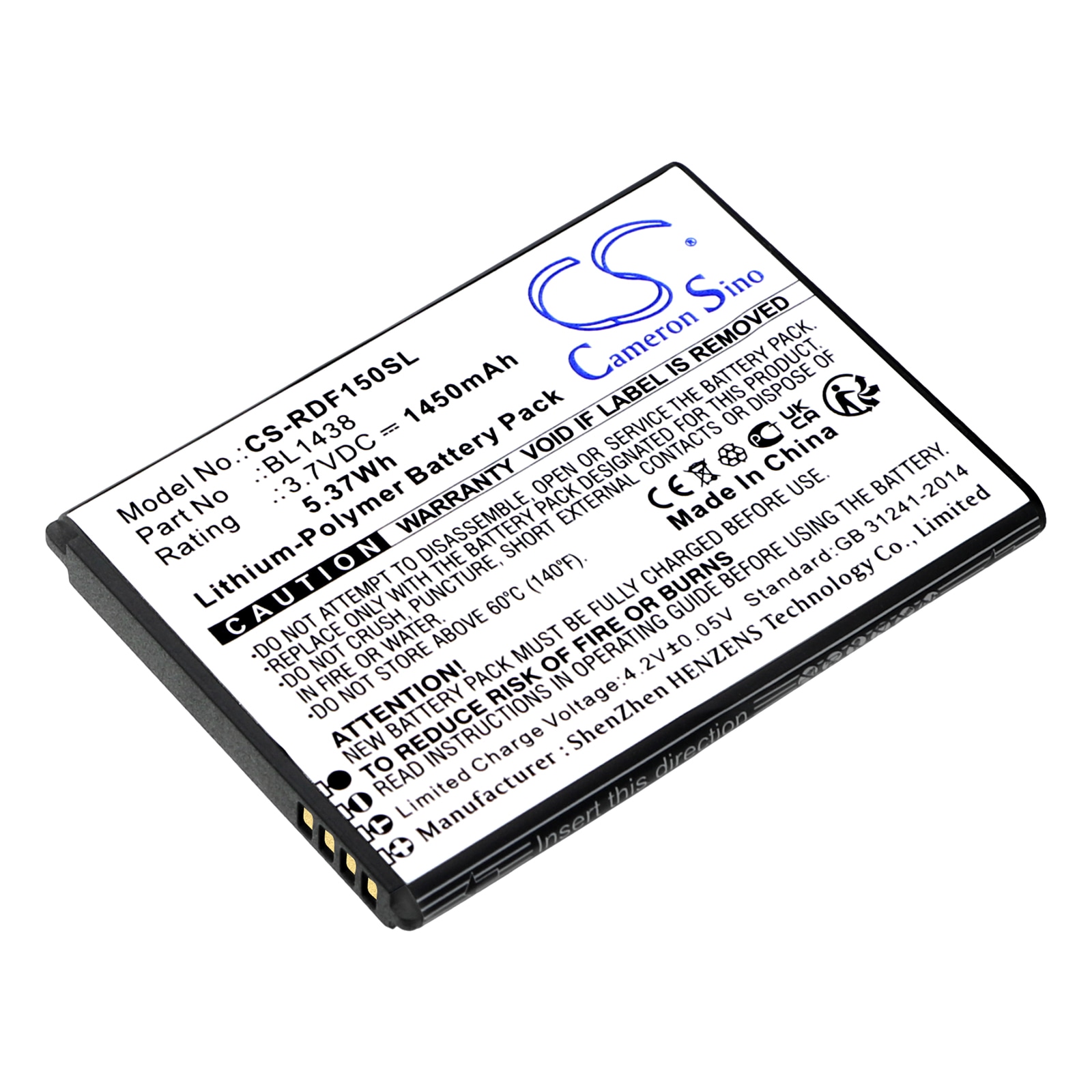 Batteri til SmartPhone, Mobil til R3Di Bright Flip, FR150