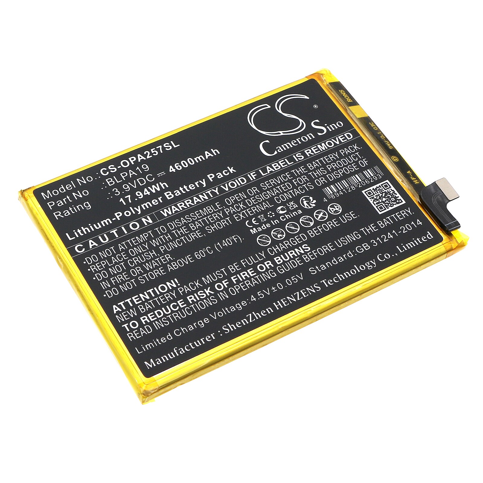 Batteri til SmartPhone, Mobil til OPPO A58, CPH2577
