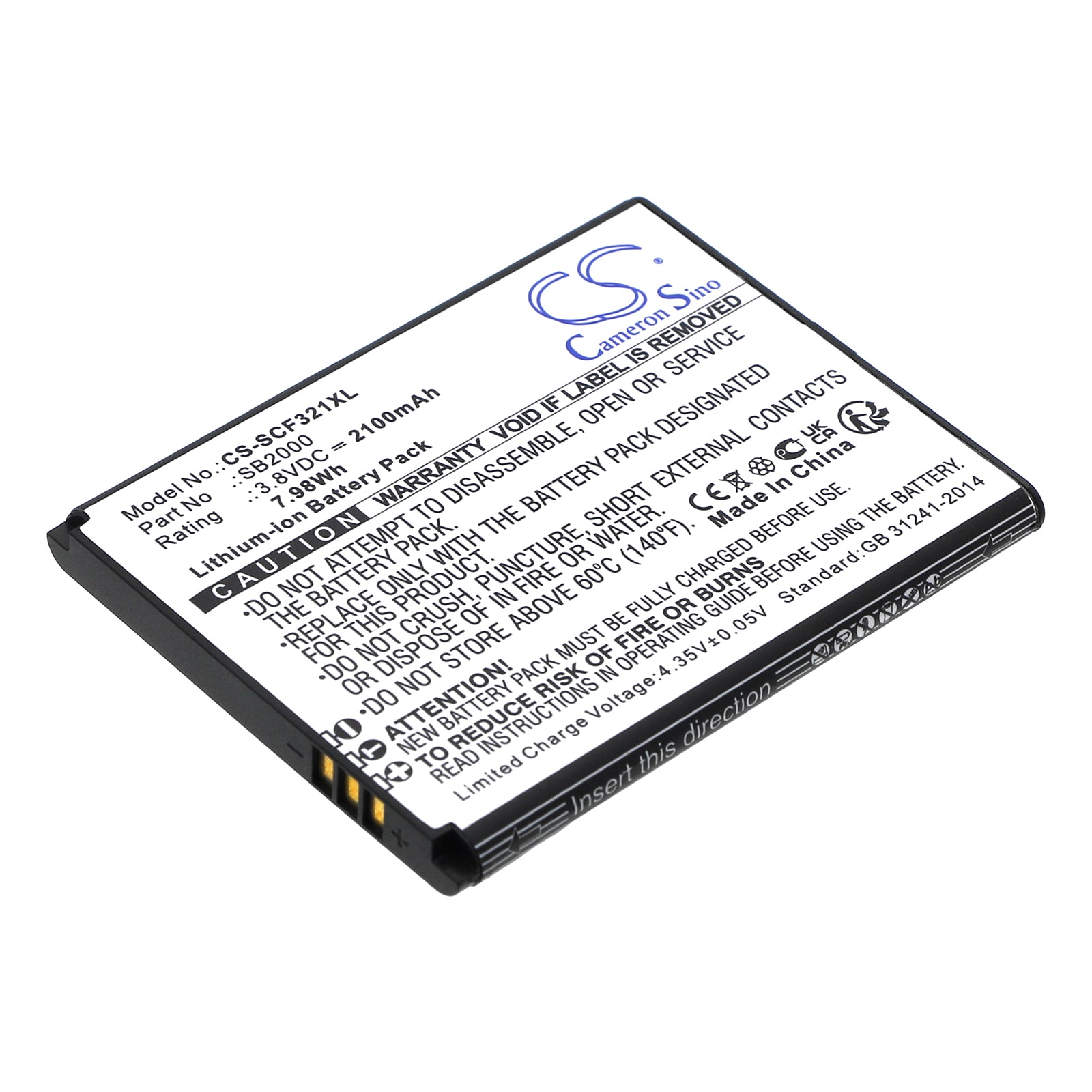 Batteri til SmartPhone, Mobil til Schok Flip SC3218T, Flip SC3218B