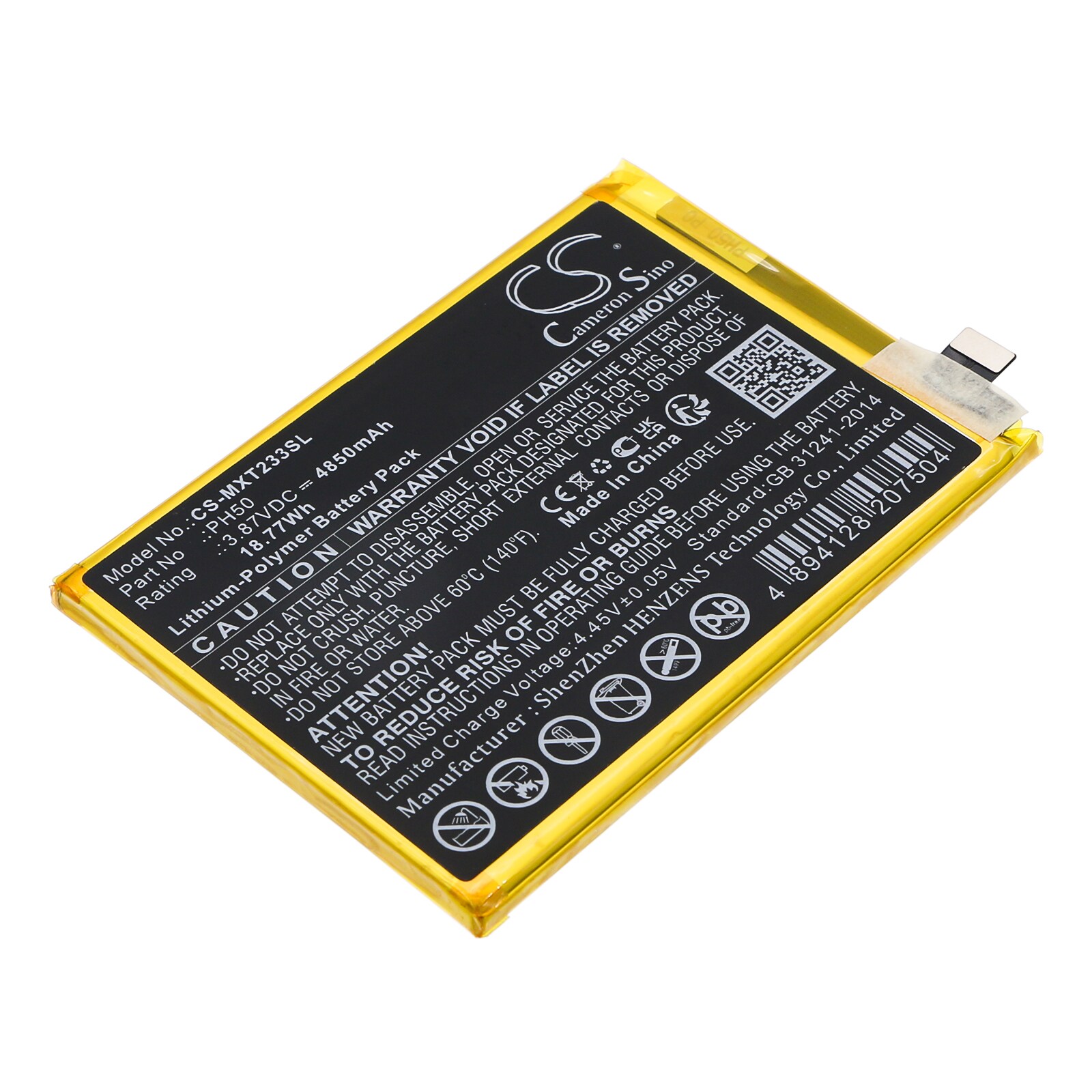 Batteri til SmartPhone, mobil til Motorola XT2333, XT2333-2, XT2333-3 og andre.