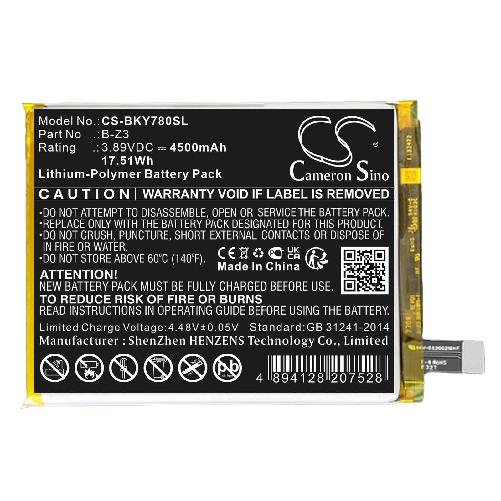 Batteri til SmartPhone, Mobil til VIVO Y78+, Y78 Plus