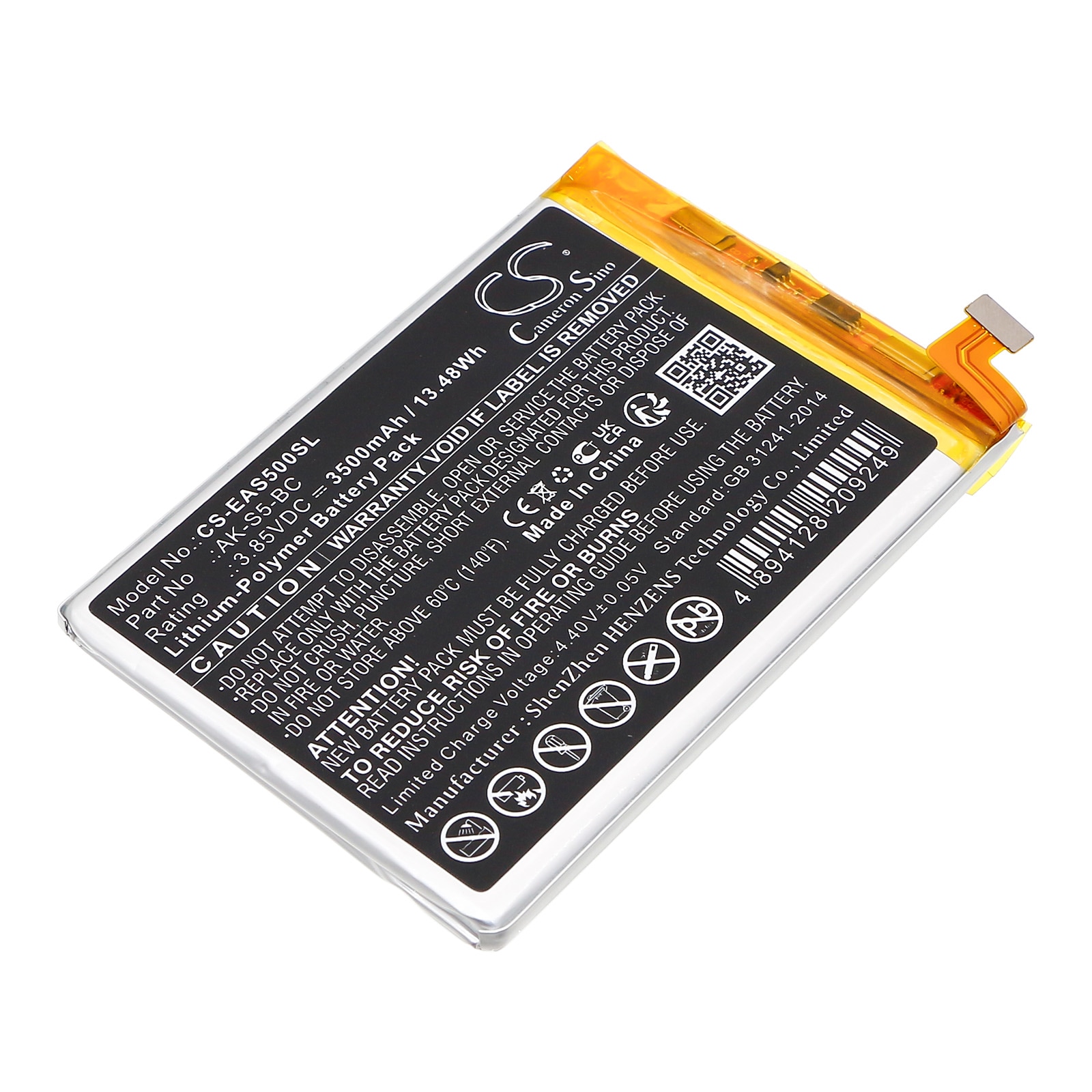 Batteri til SmartPhone, Mobil til Emporia Smart 5, Smart.5, EMS5