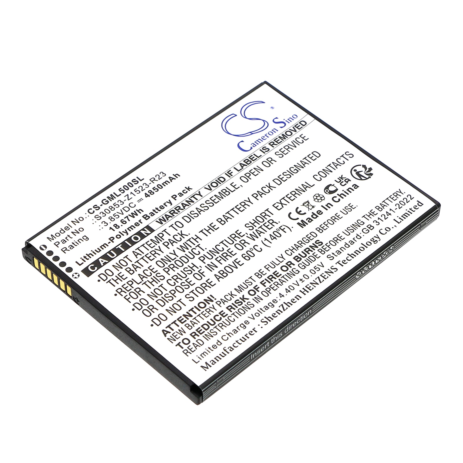 Batteri til SmartPhone, Mobil til Gigaset GS5, GS5 Lite, GS5 Senior