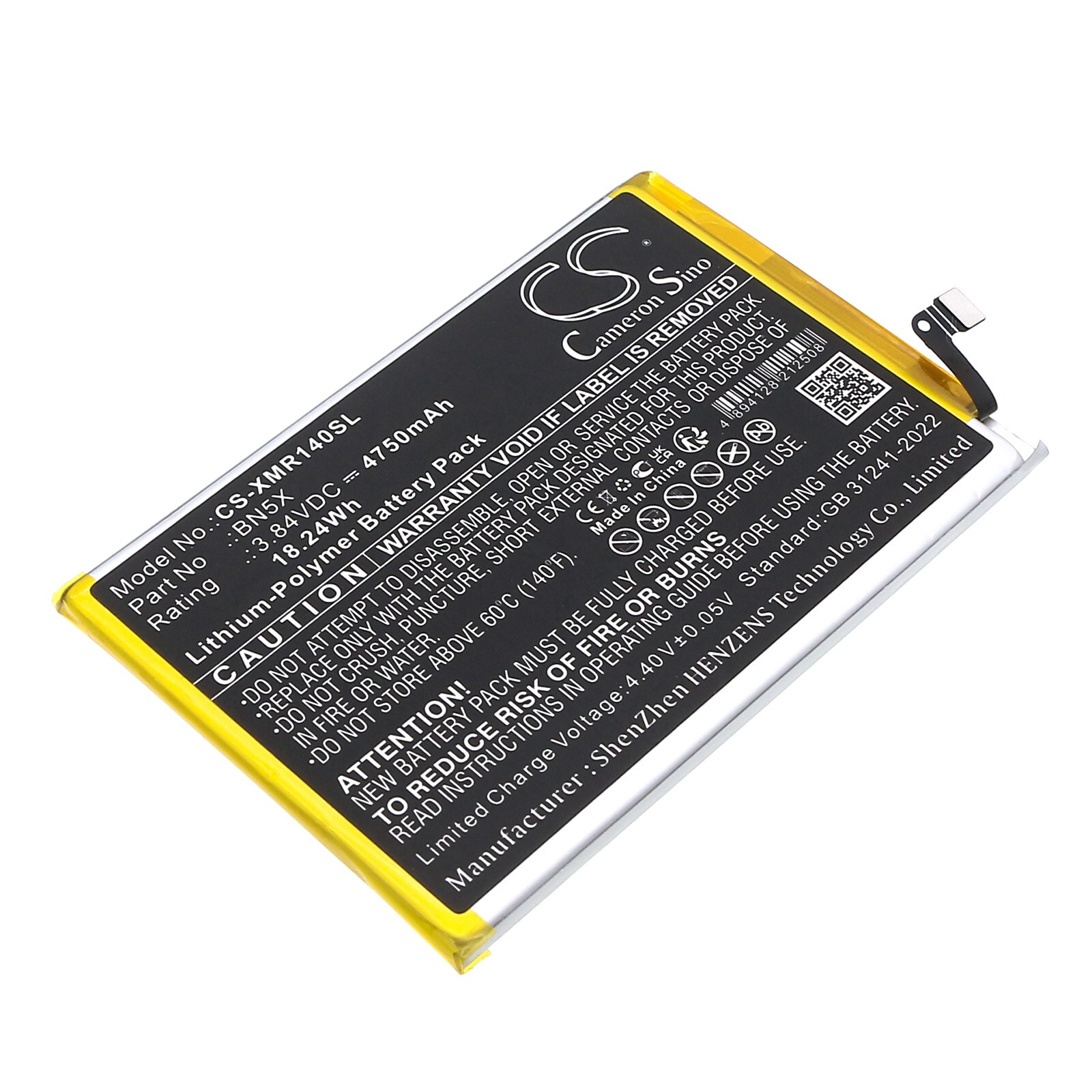 Batteri til SmartPhone, mobil til Xiaomi 2409BRN2CA, 2409BRN2CC, 2409BRN2CG og andre.