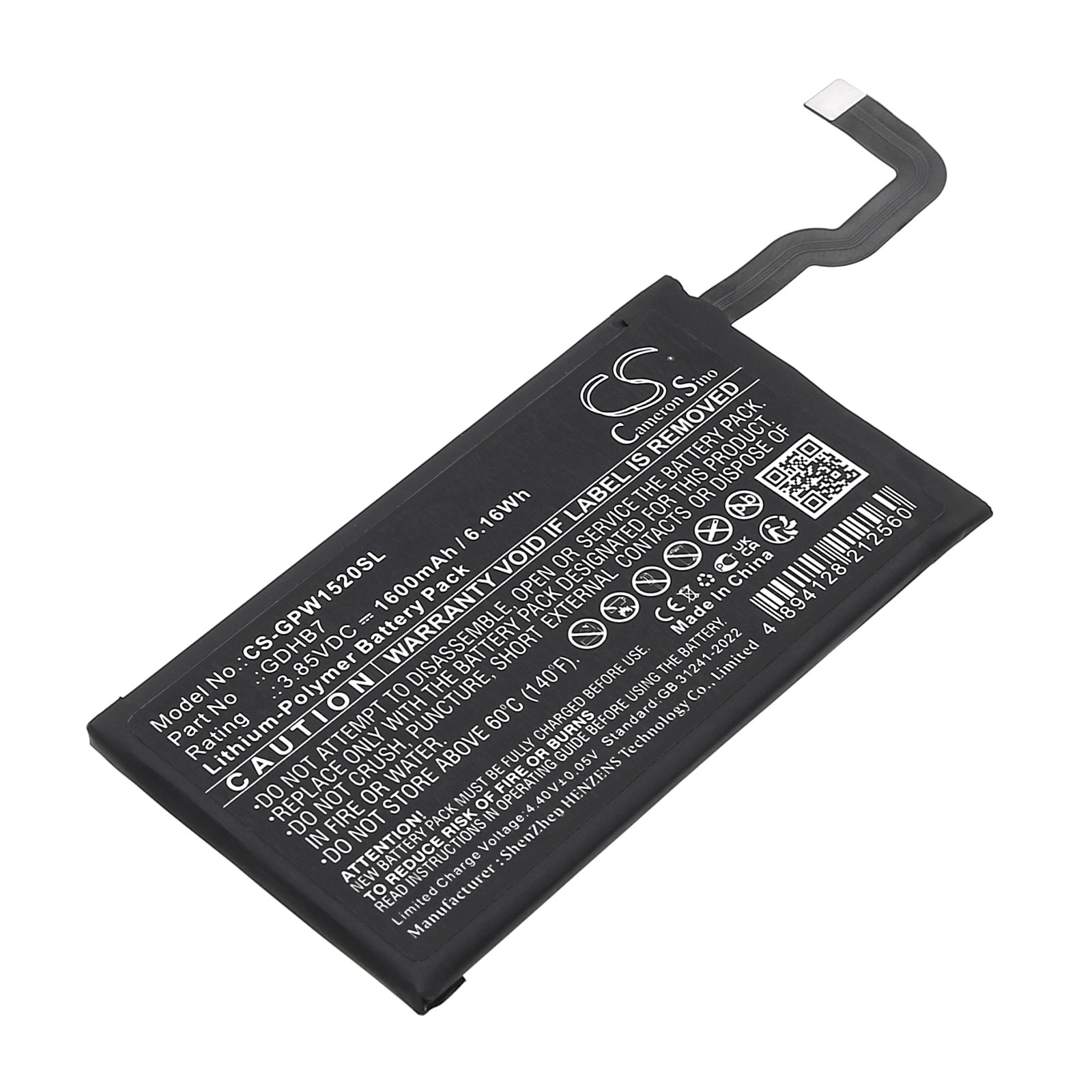 Batteri til SmartPhone, Mobil til Google GC15S, GGH2X, Pixel 9 Pro Fold
