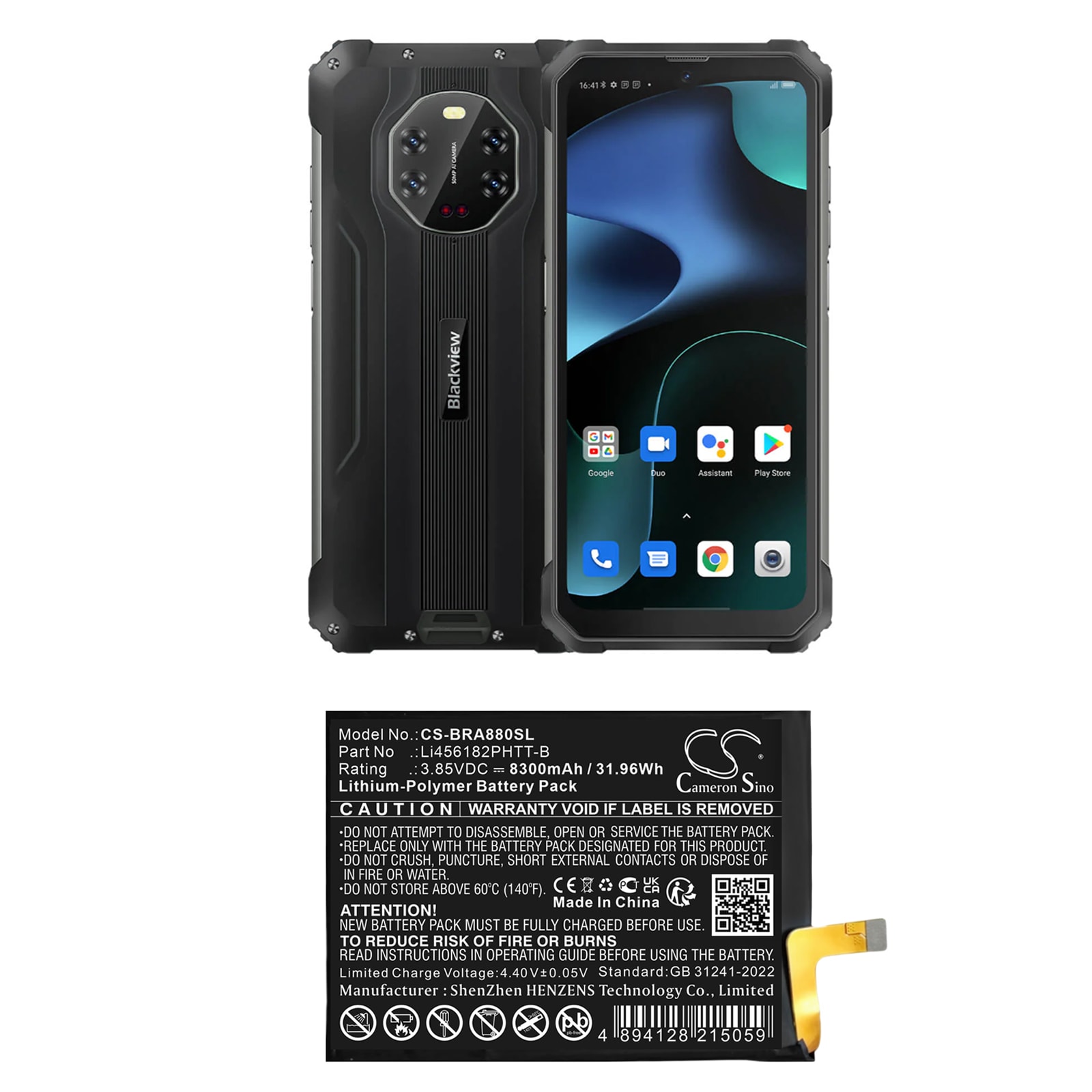 Batteri til SmartPhone, mobil til Blackview BL8800