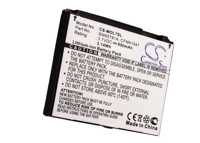 Batteri til SmartPhone, Mobil til Motorola L7, MOTOSLVR red, MOTORAZR V3x og andre.