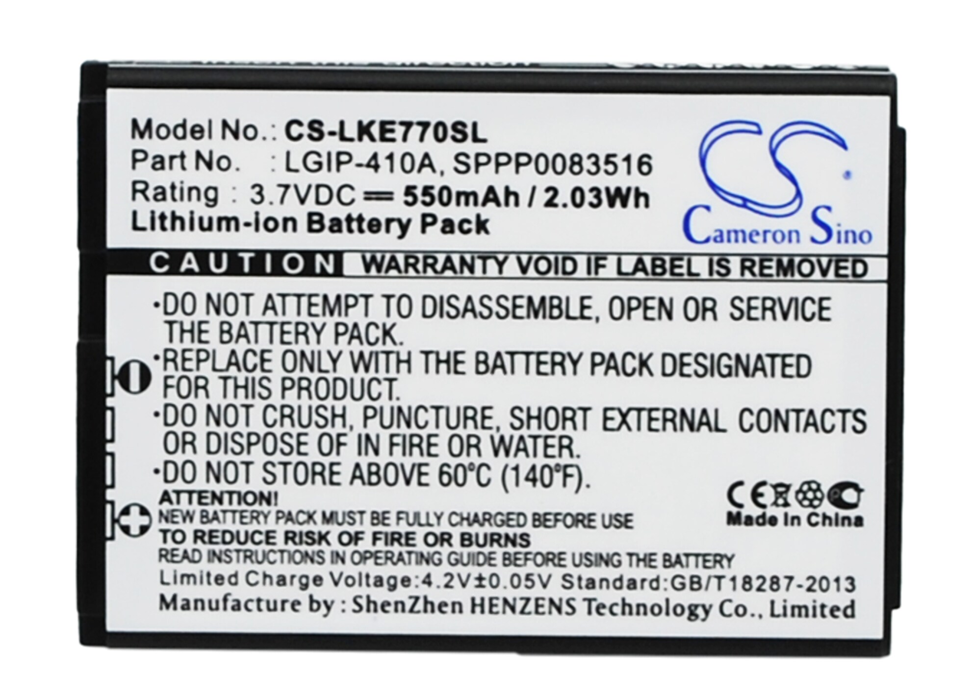 Batteri til SmartPhone, mobil til LG KE770, KG289, 278A og andre.