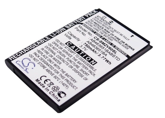 Batteri til SmartPhone, Mobil til Samsung SGH-ZV60, SGH-T739, SGH-W559 og andre.