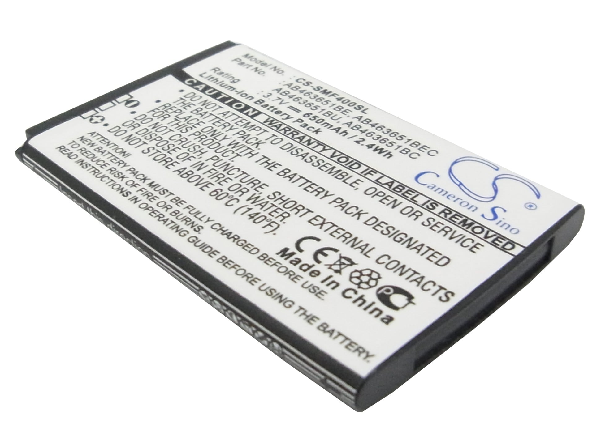 Batteri til SmartPhone, Mobil til Samsung SGH-F400, SGH-F408, GT-M7500 og andre.