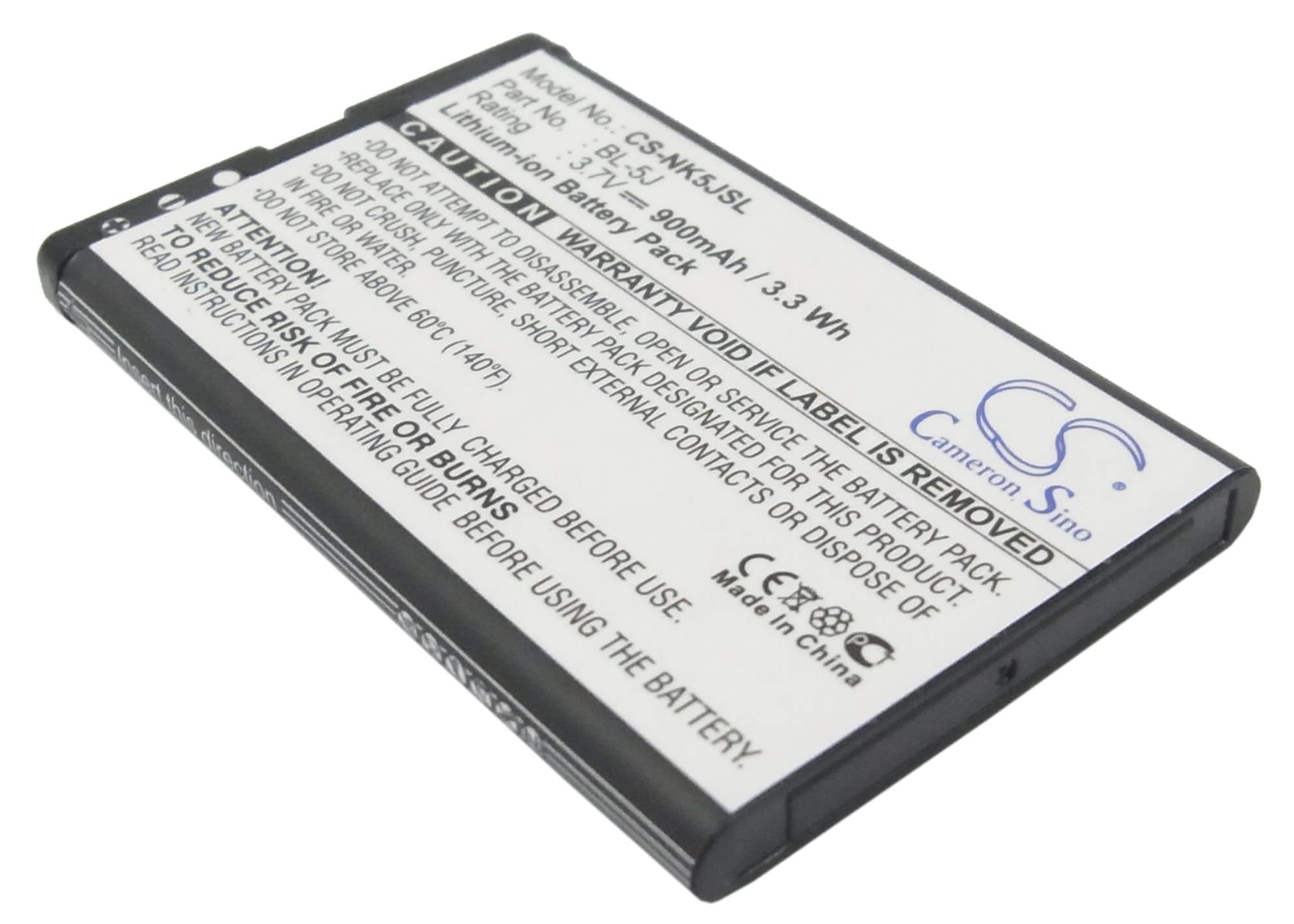 Batteri til SmartPhone, Mobil til Nokia 5800, 5800T, 5800 Xpress Music og andre.
