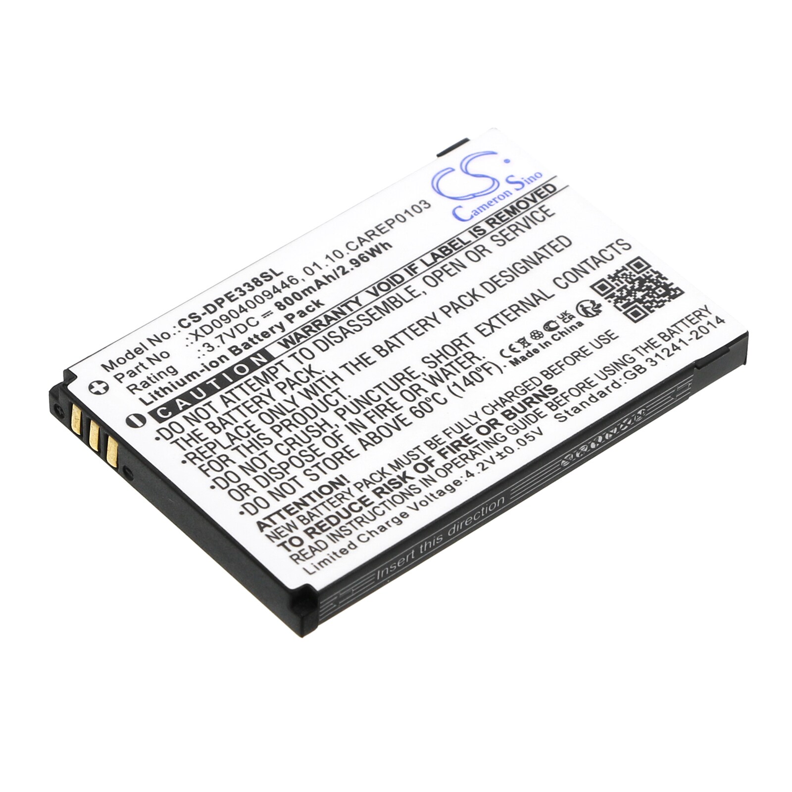 Batteri til SmartPhone, mobil til Doro PhoneEasy 338, PhoneEasy 345, PhoneEasy 342 osv.