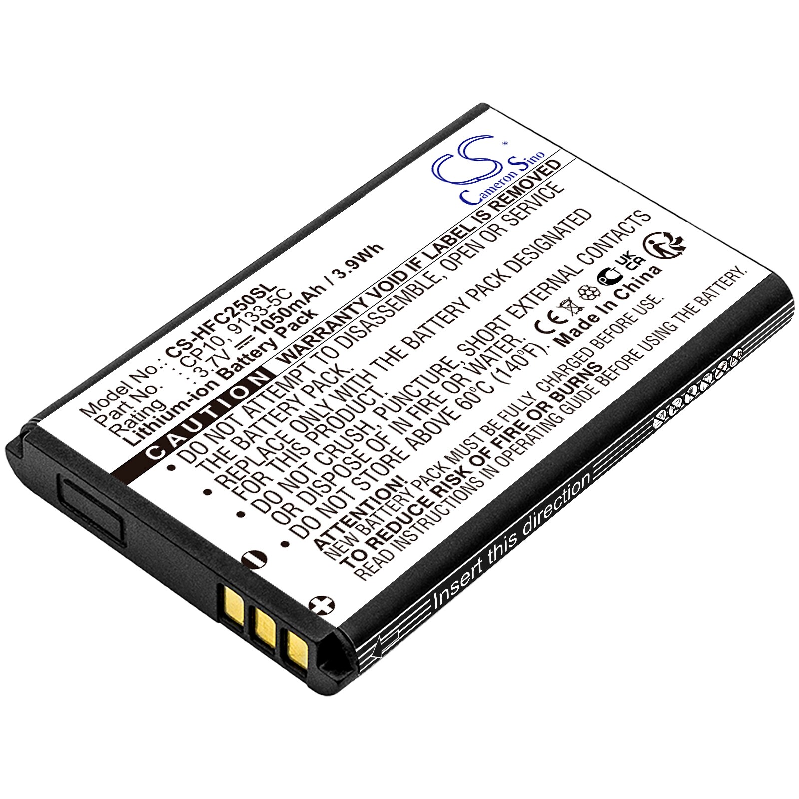 Batteri til SmartPhone, mobil til Telefunken T90506, actionkamera FHD170/5, TM600 osv.