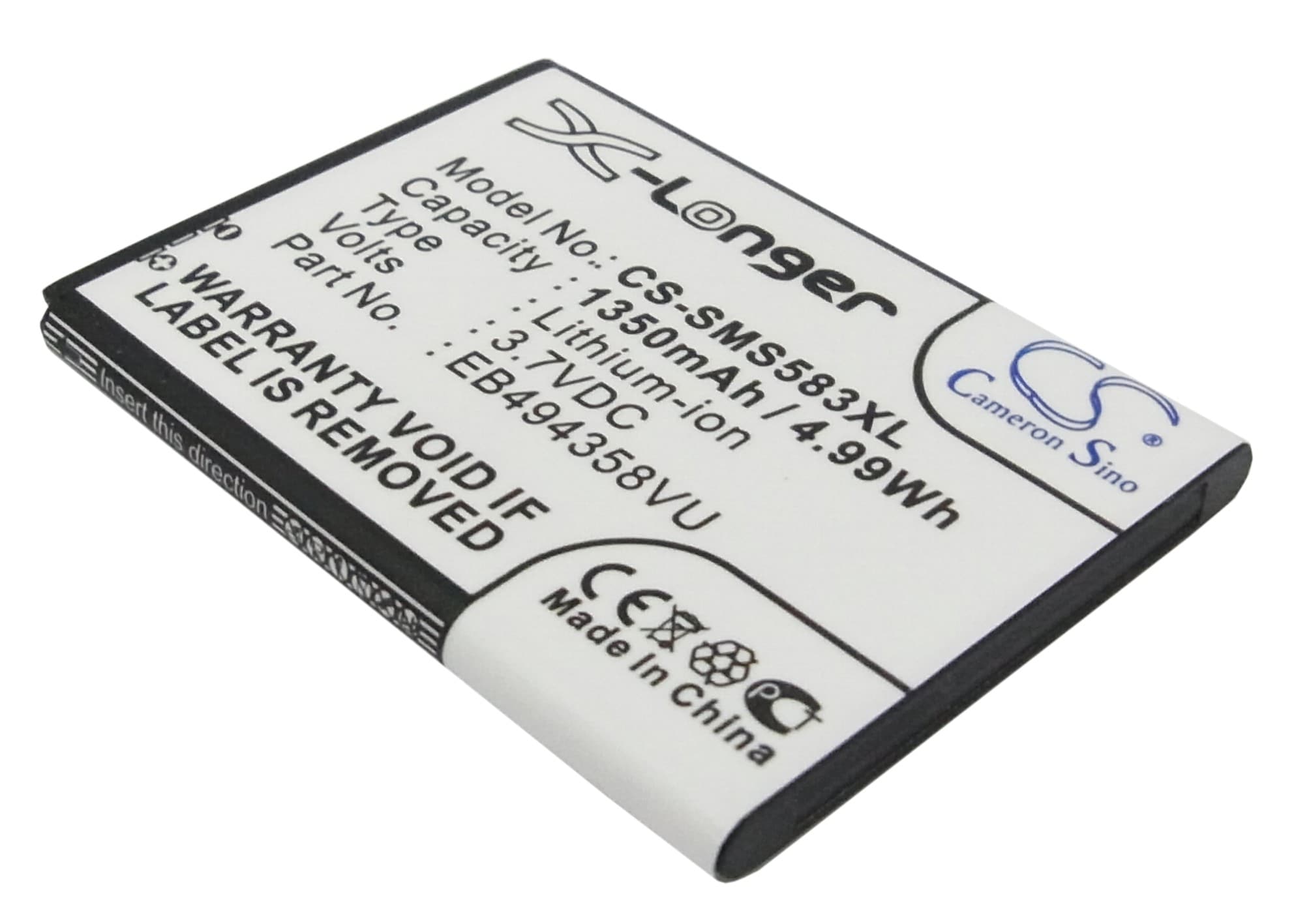 Batteri til SmartPhone, Mobil til Samsung GT-S5830, GT-S5830T og andre.