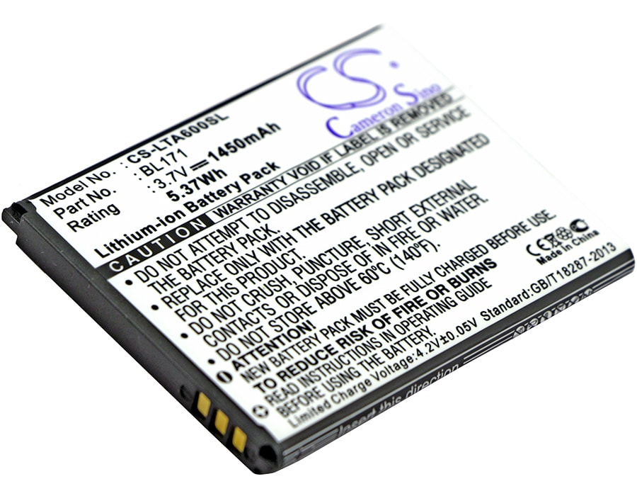 Batteri til SmartPhone, mobil til Lenovo A60, A65, A500 osv.