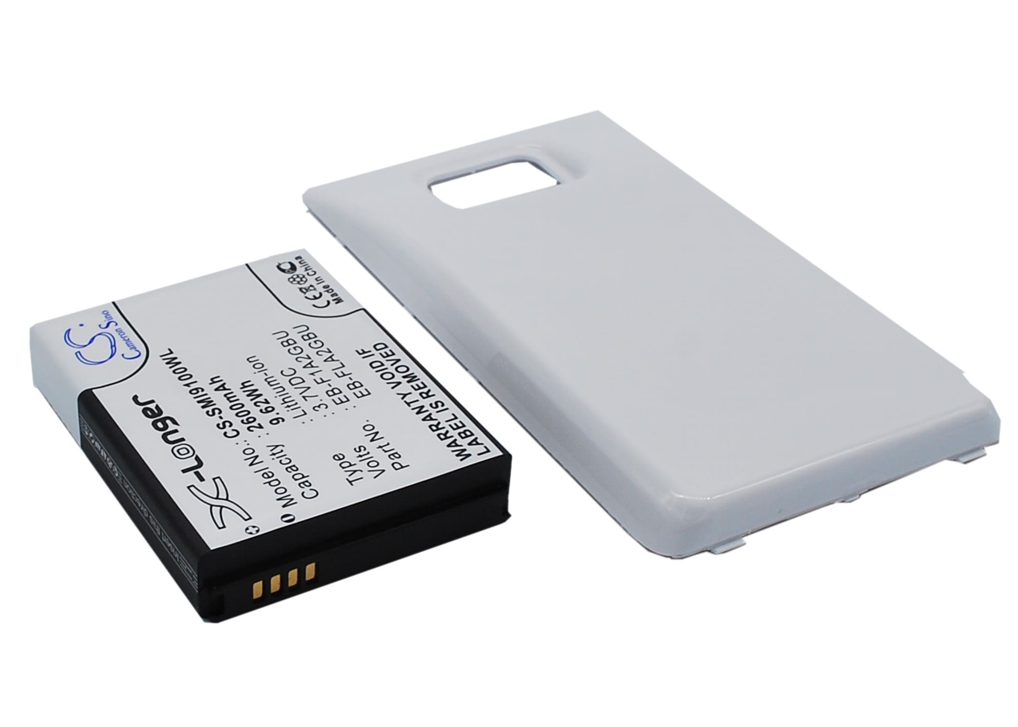 Batteri til SmartPhone, Mobil til Samsung Galaxy S II, Galaxy S2, GT-I9100