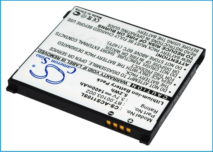 Batteri til SmartPhone, mobil til Acer Liquid S110, Stream, NeoTouch S110 og andre.