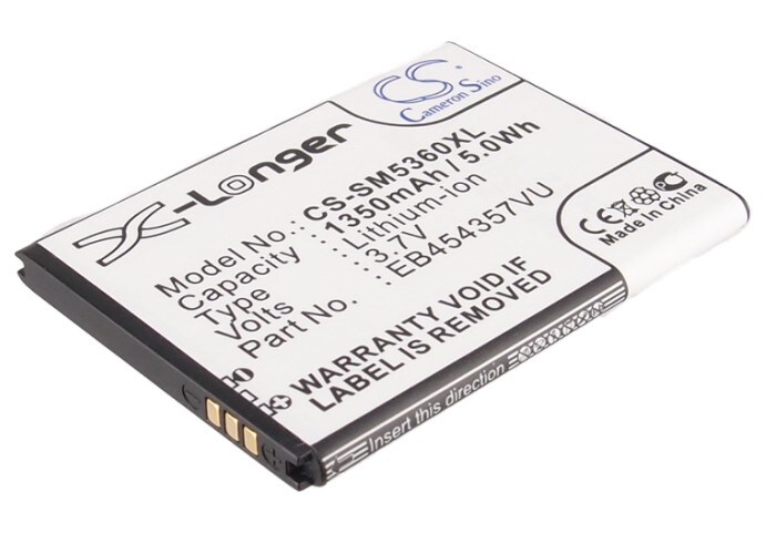 Batteri til SmartPhone, Mobil til Samsung GT-S5360, Galaxy Y, GT-S5380 og andre.