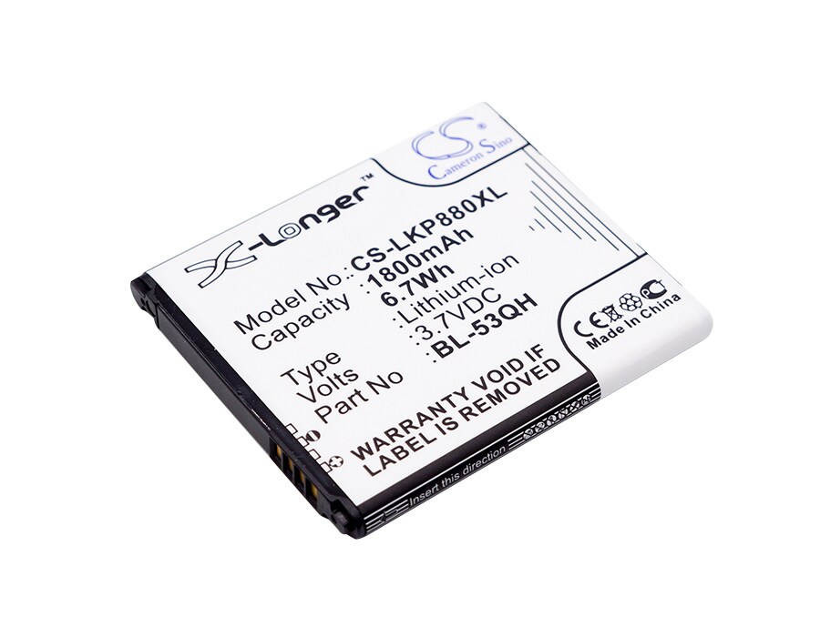 Batteri til SmartPhone, Mobil til LG P880, Optimus 4X HD, Optimus LTE II og andre.