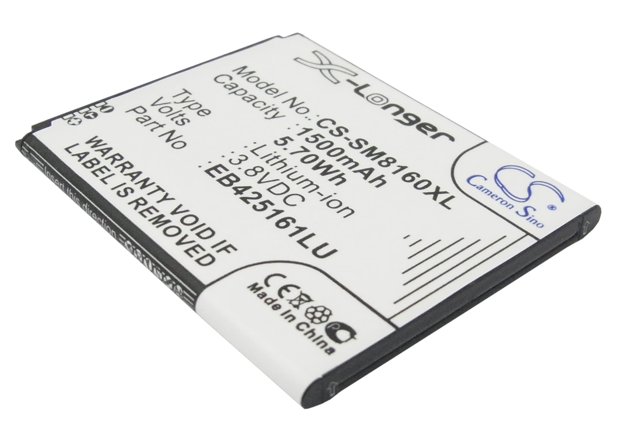 Batteri til SmartPhone, Mobil til Samsung Galaxy Ace 2, GT-I8160, GT-I8160P og andre.