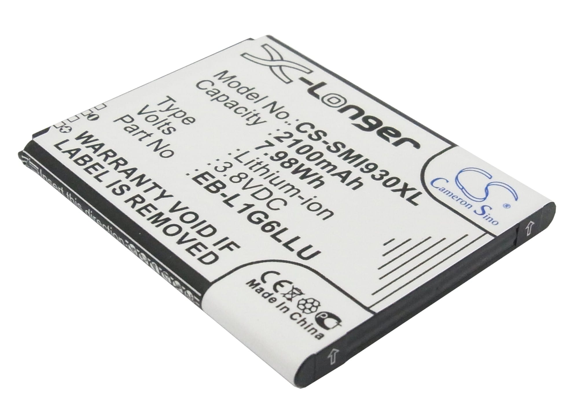 Batteri til SmartPhone, mobil til T-Mobile Galaxy S 3, Galaxy S III, Galaxy S3 osv.