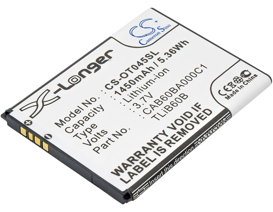 Batteri til SmartPhone, mobil til USCellular One Touch Shockwave, ADR3045