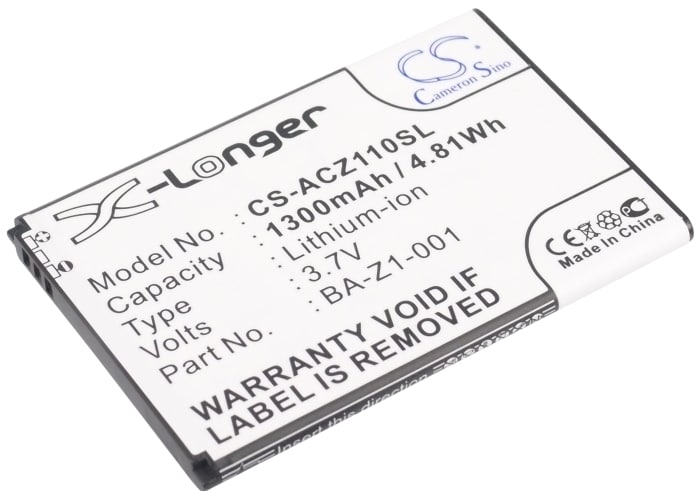 Batteri til SmartPhone, Mobil til Acer Liquid Z110 Dou, Z110, Liquid Z2 og andre.