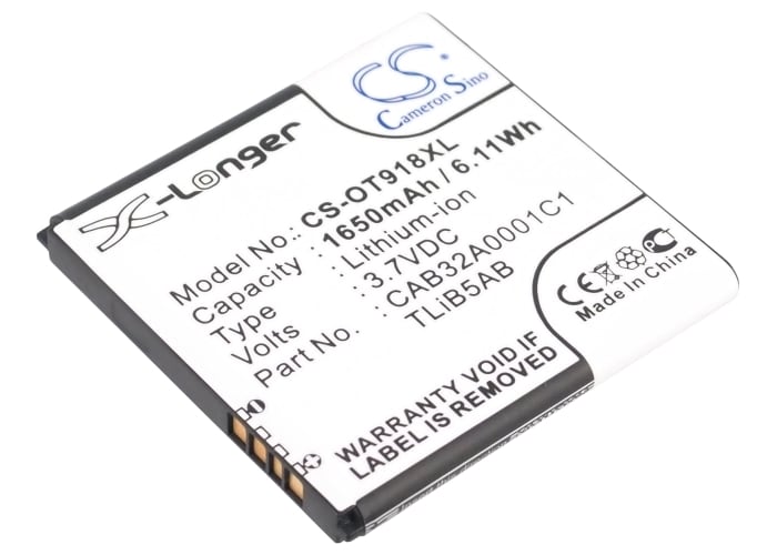 Batteri til SmartPhone, Mobil til Alcatel OT-918 Mix, One Touch 918 Mix, EE40 og andre.