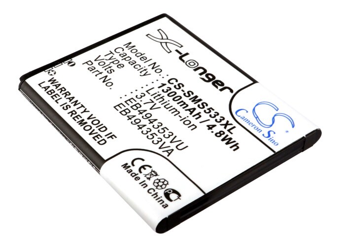 Batteri til SmartPhone, Mobil til Samsung GT-S5570, Galaxy Mini, GT-S5250 og andre.